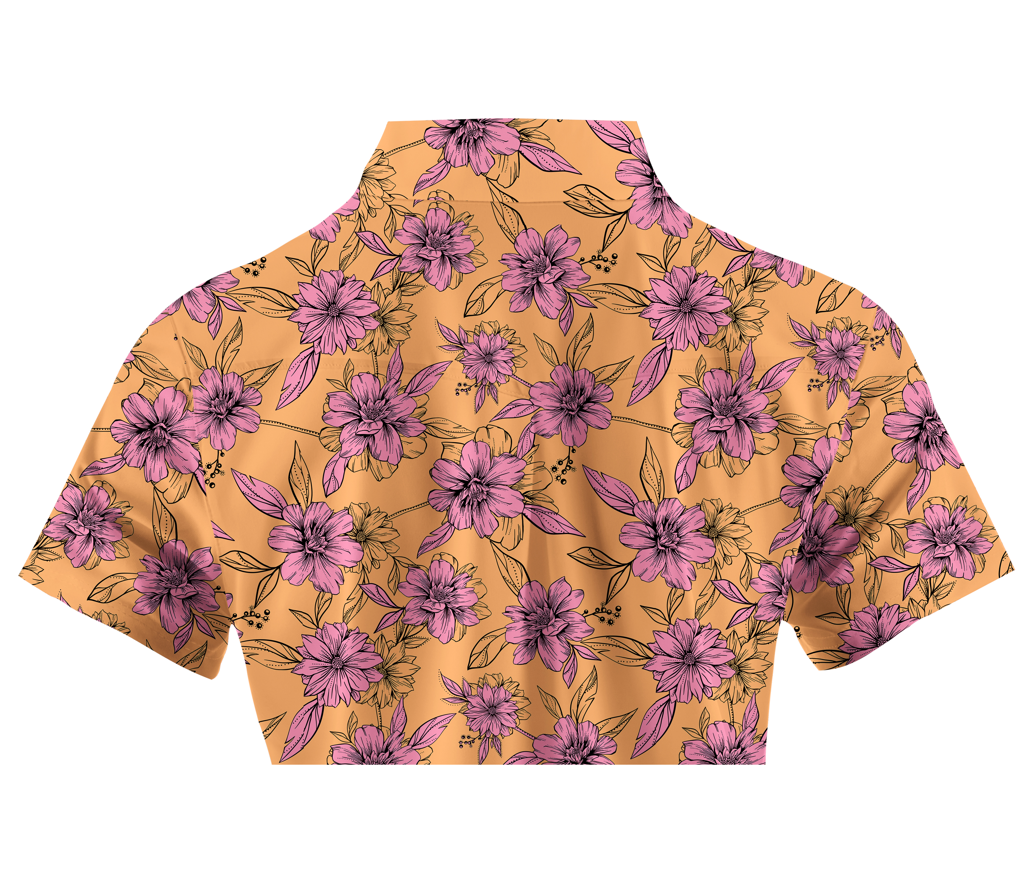 Cherryswing Women's Sun-Kissed Blooms Golf Short Sleeve Polo Shirt