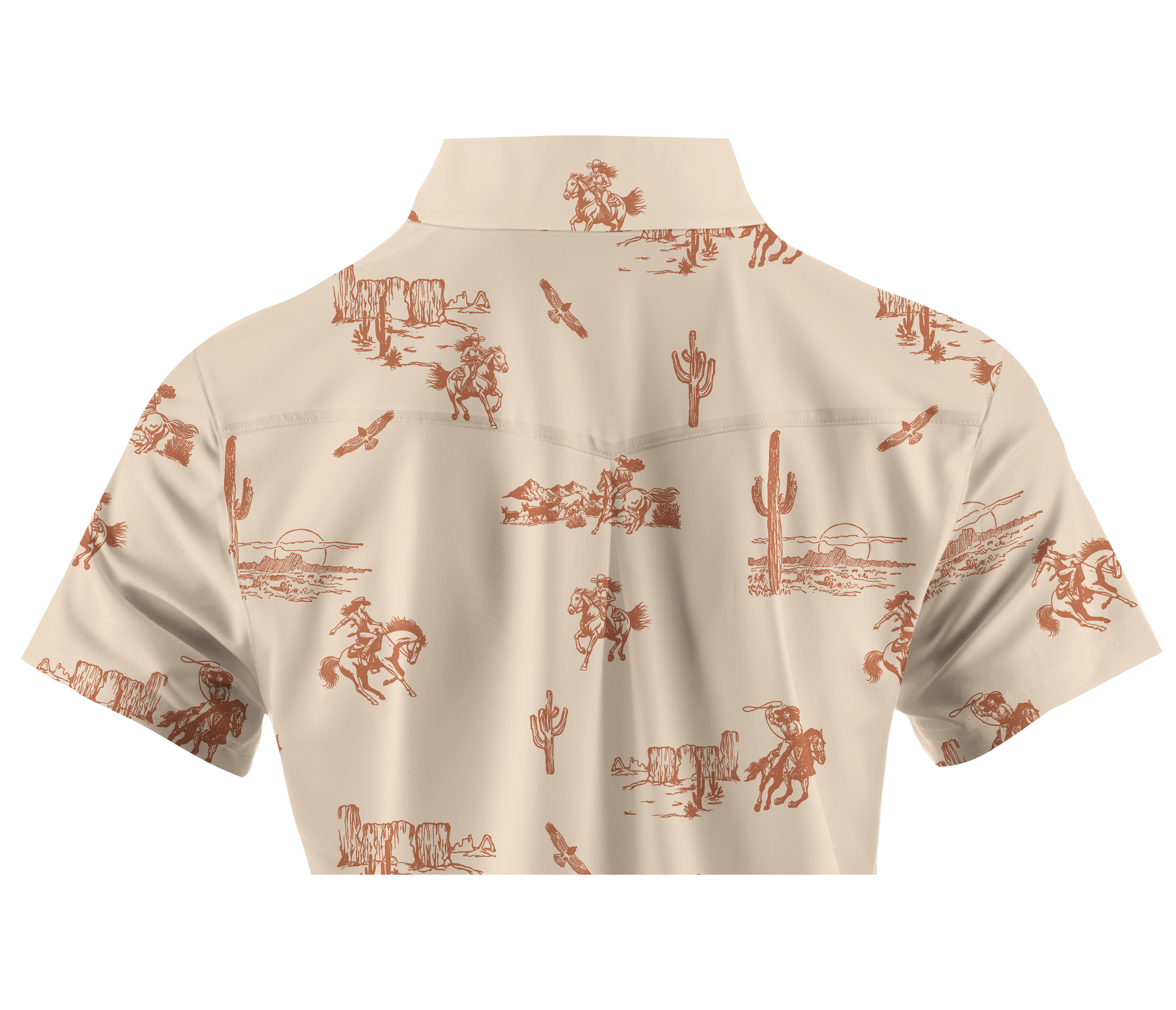 Cherryswing Women's Wild West Golf Short Sleeve Polo Shirt
