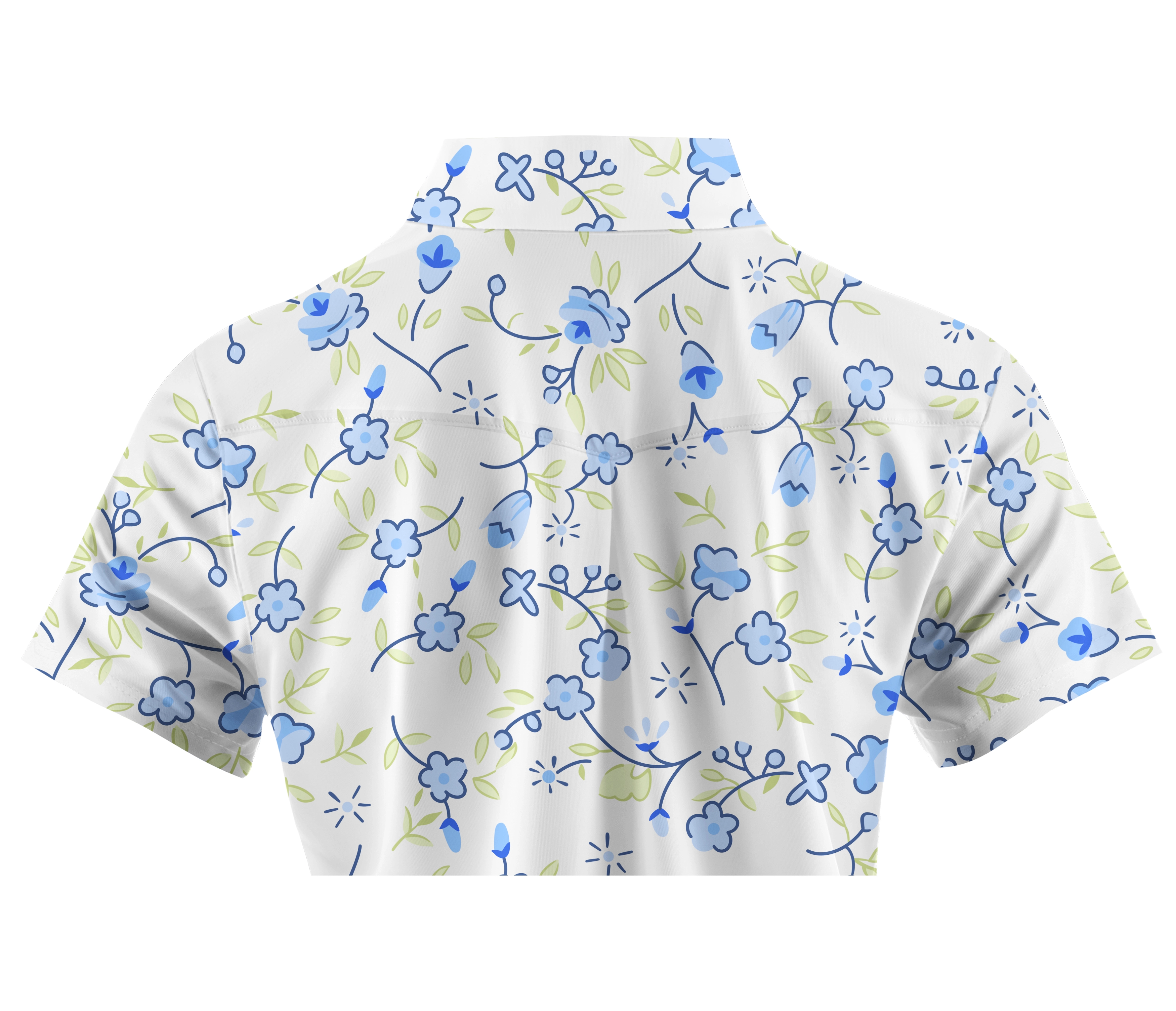 Cherryswing Women's Blossoms in Spring Golf Short Sleeve Polo Shirt