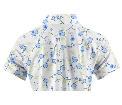 Cherryswing Women's Blossoms in Spring Golf Short Sleeve Polo Shirt