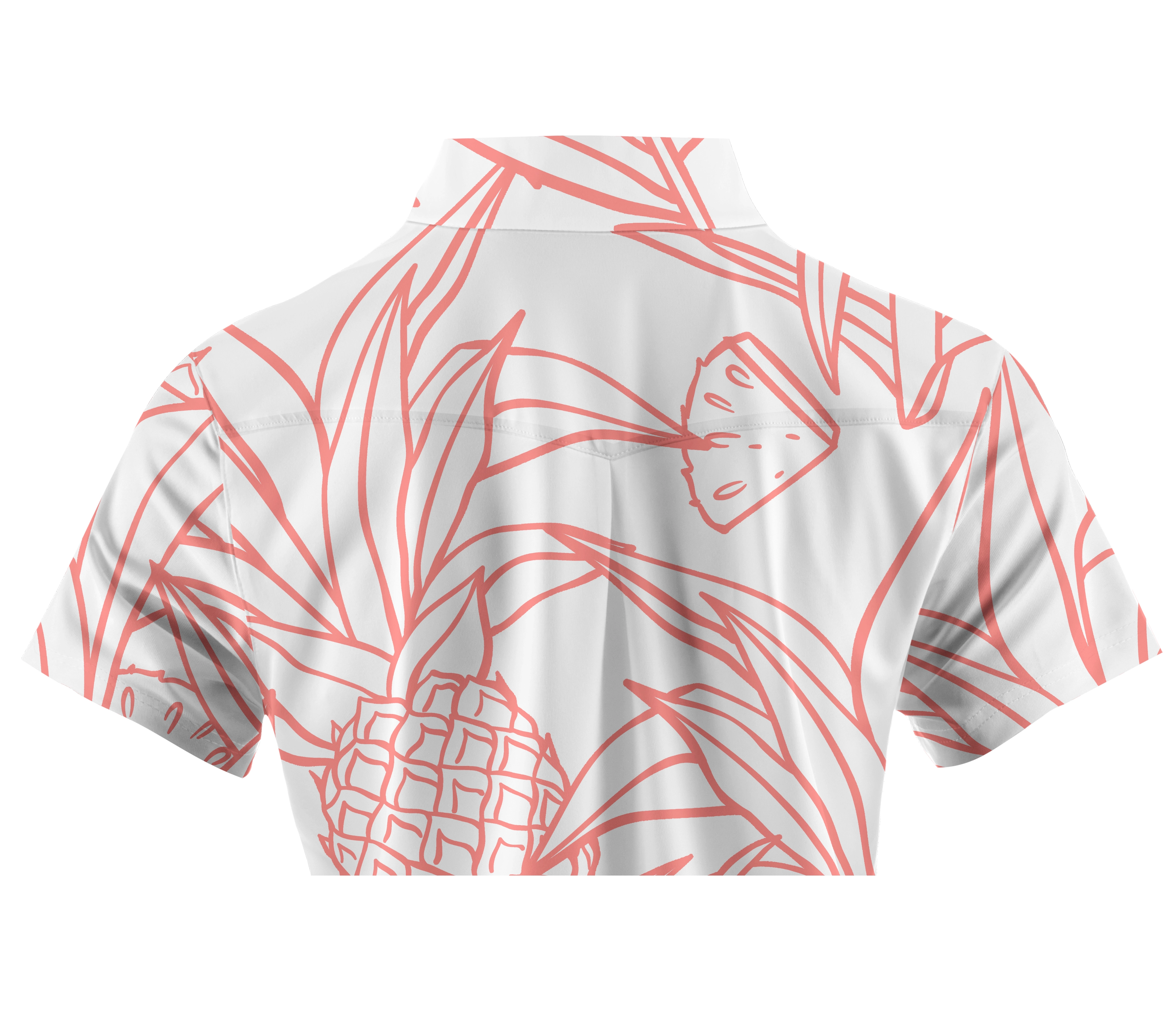 Cherryswing Women's Pineapples Golf Short Sleeve Polo Shirt