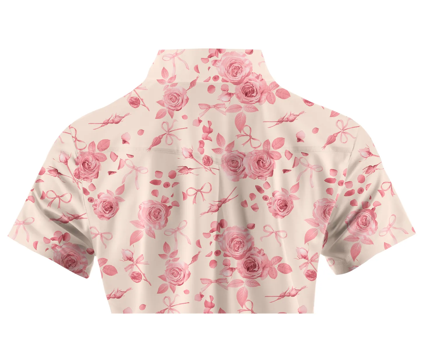 Cherryswing Women's Rose Garden Golf Short Sleeve Polo Shirt