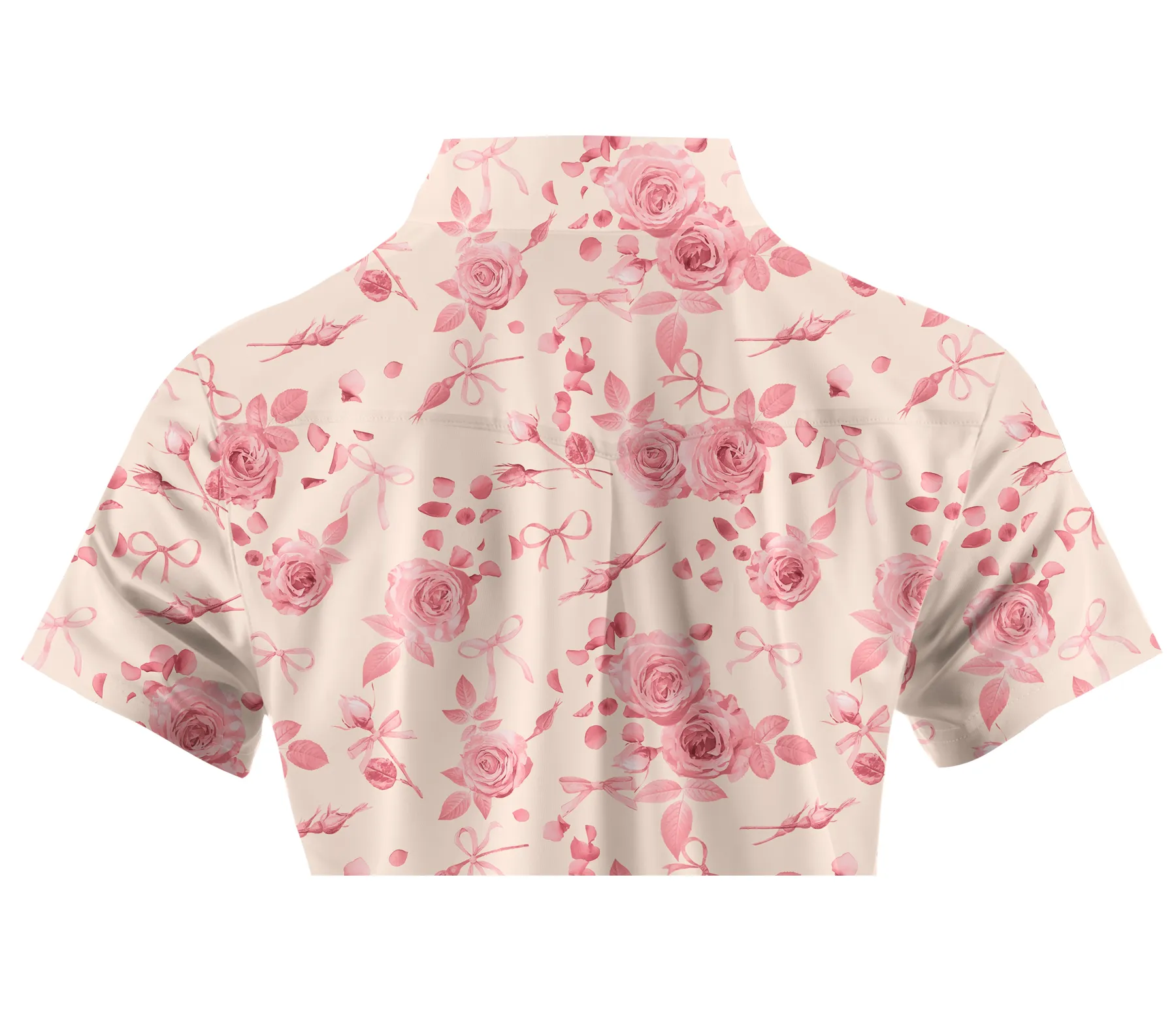 Cherryswing Women's Rose Garden Golf Short Sleeve Polo Shirt