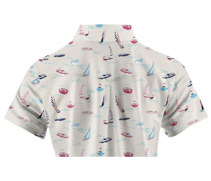 Cherryswing Women's Tranquil Marina Golf Short Sleeve Polo Shirt