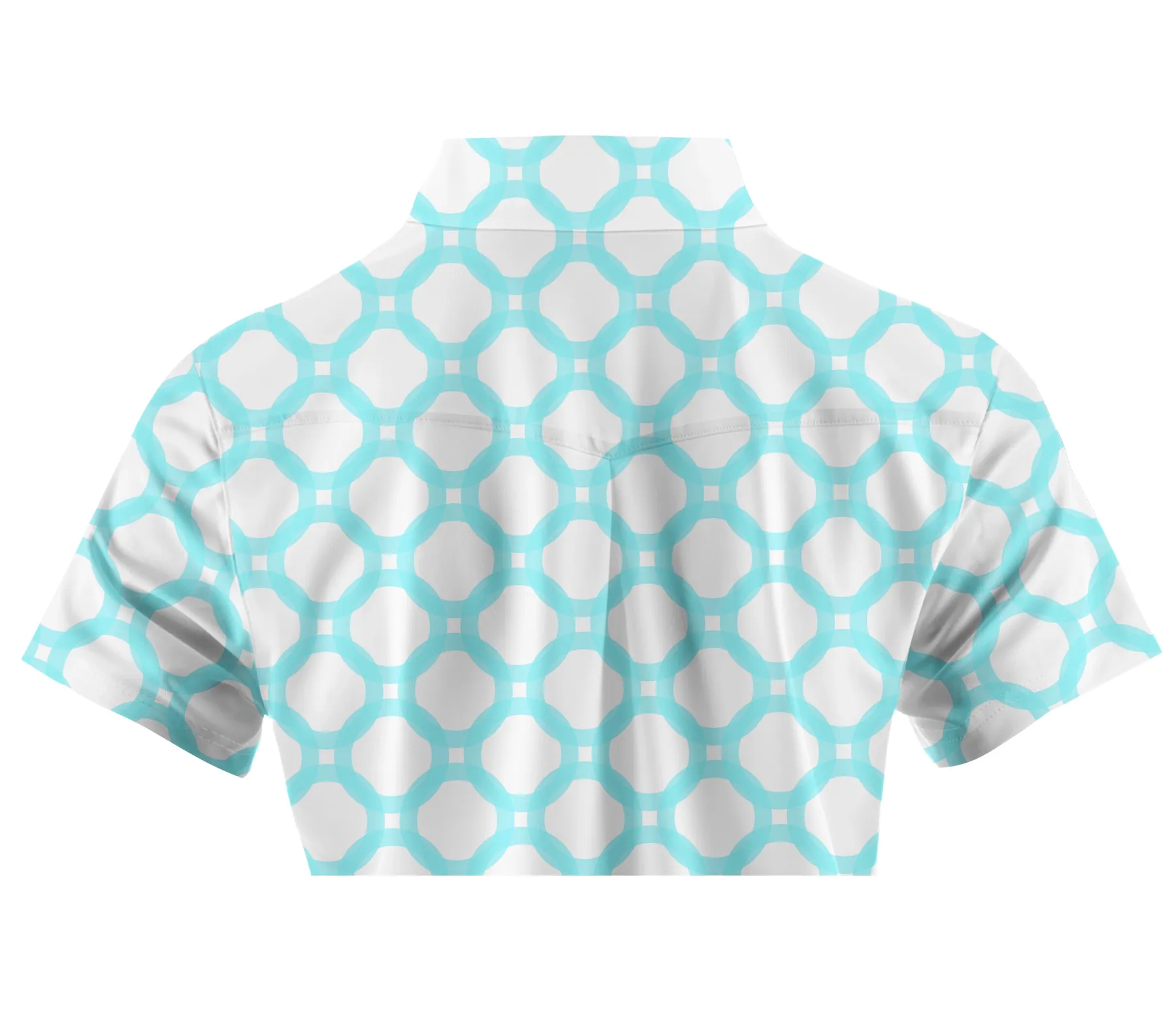 Cherryswing Women's Interlocking Geometric Golf Short Sleeve Polo Shirt