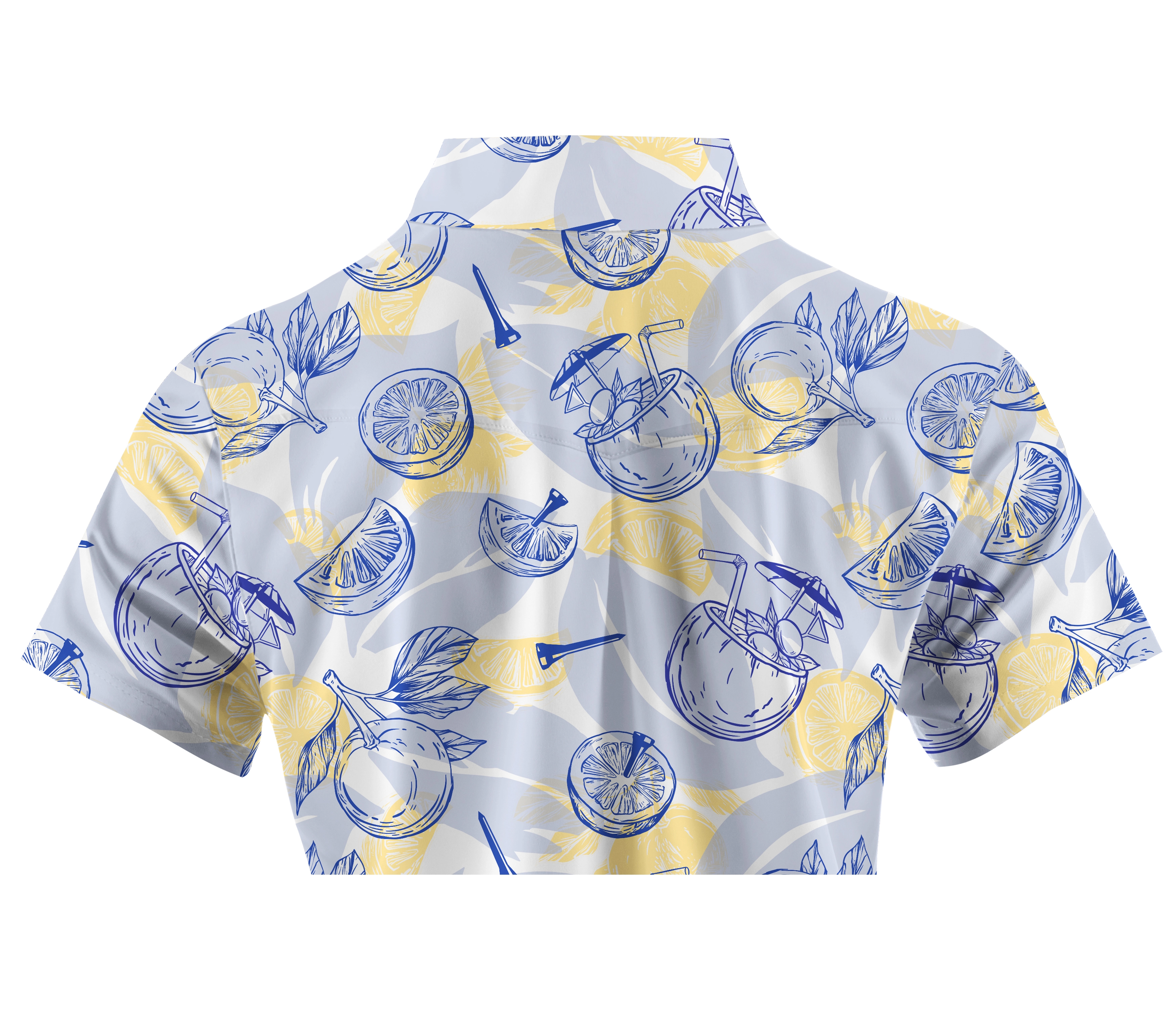 Cherryswing Women's Citrus Cocktails Golf Short Sleeve Polo Shirt