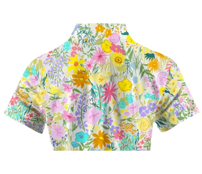 Cherryswing Women's Nature's Beauty Golf Short Sleeve Polo Shirt