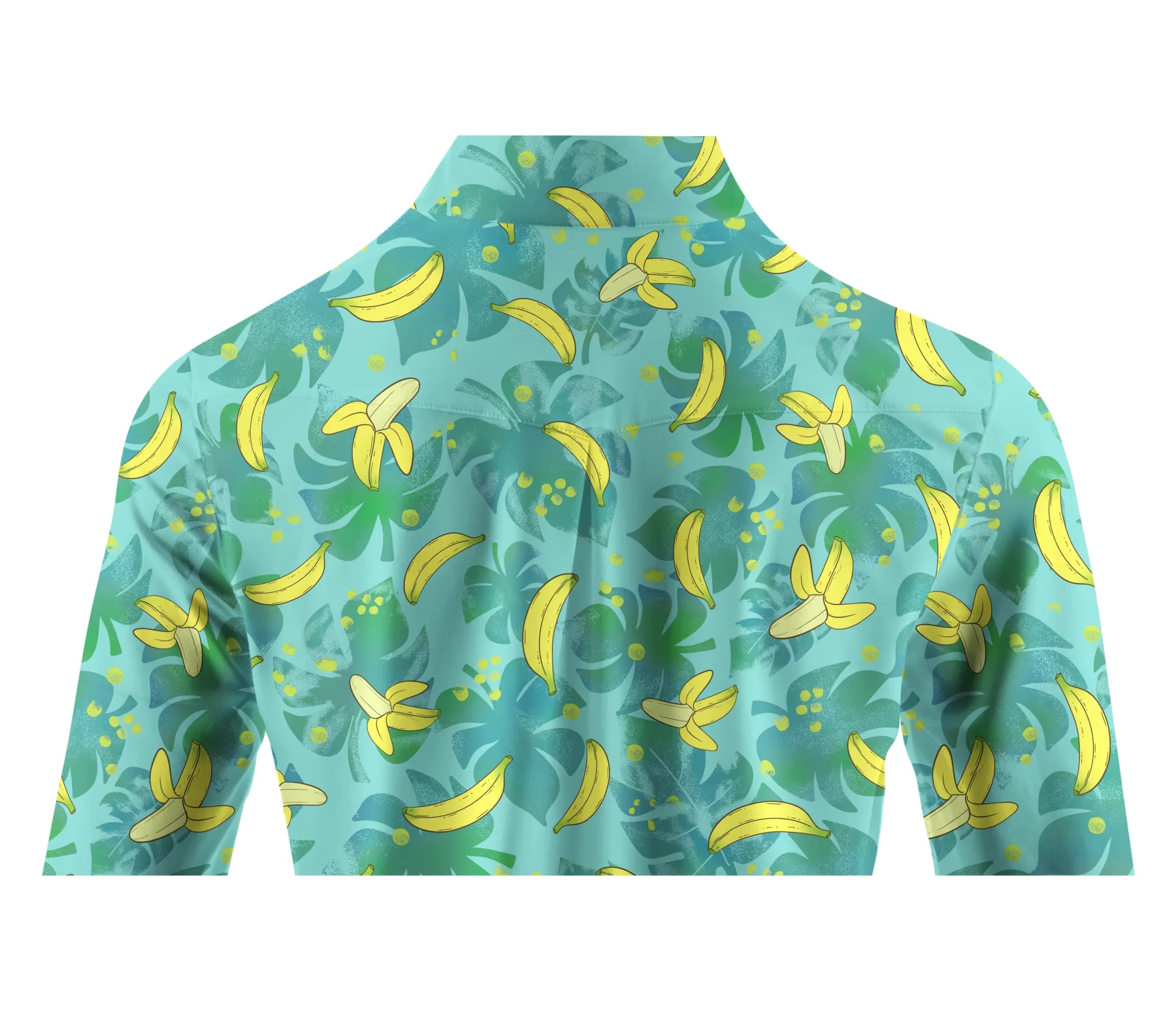 Cherryswing Women's Hawaiian Banana Golf Long Sleeve Polo Shirt