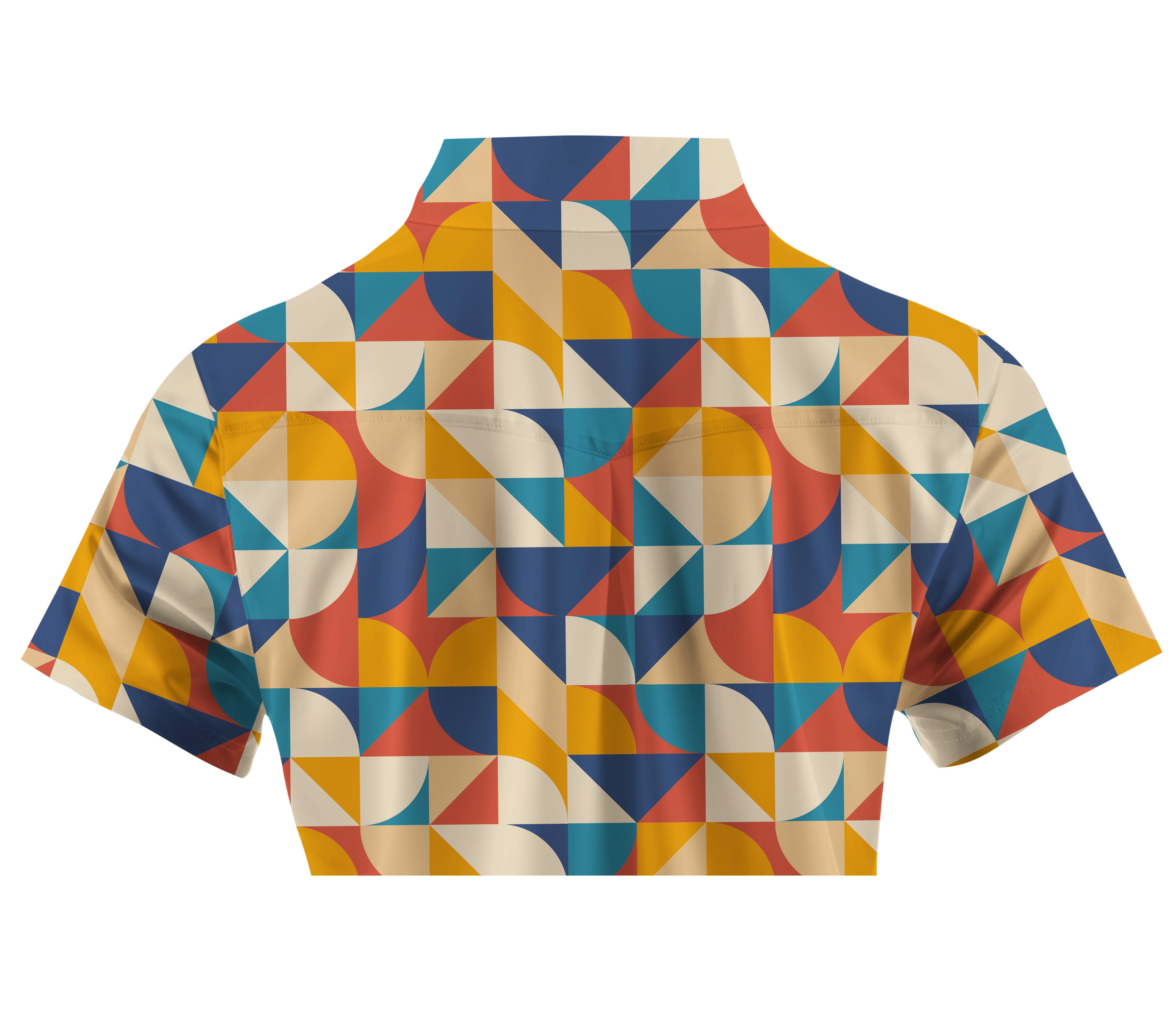 Cherryswing Women's Geometric Mosaic Golf Short Sleeve Polo Shirt