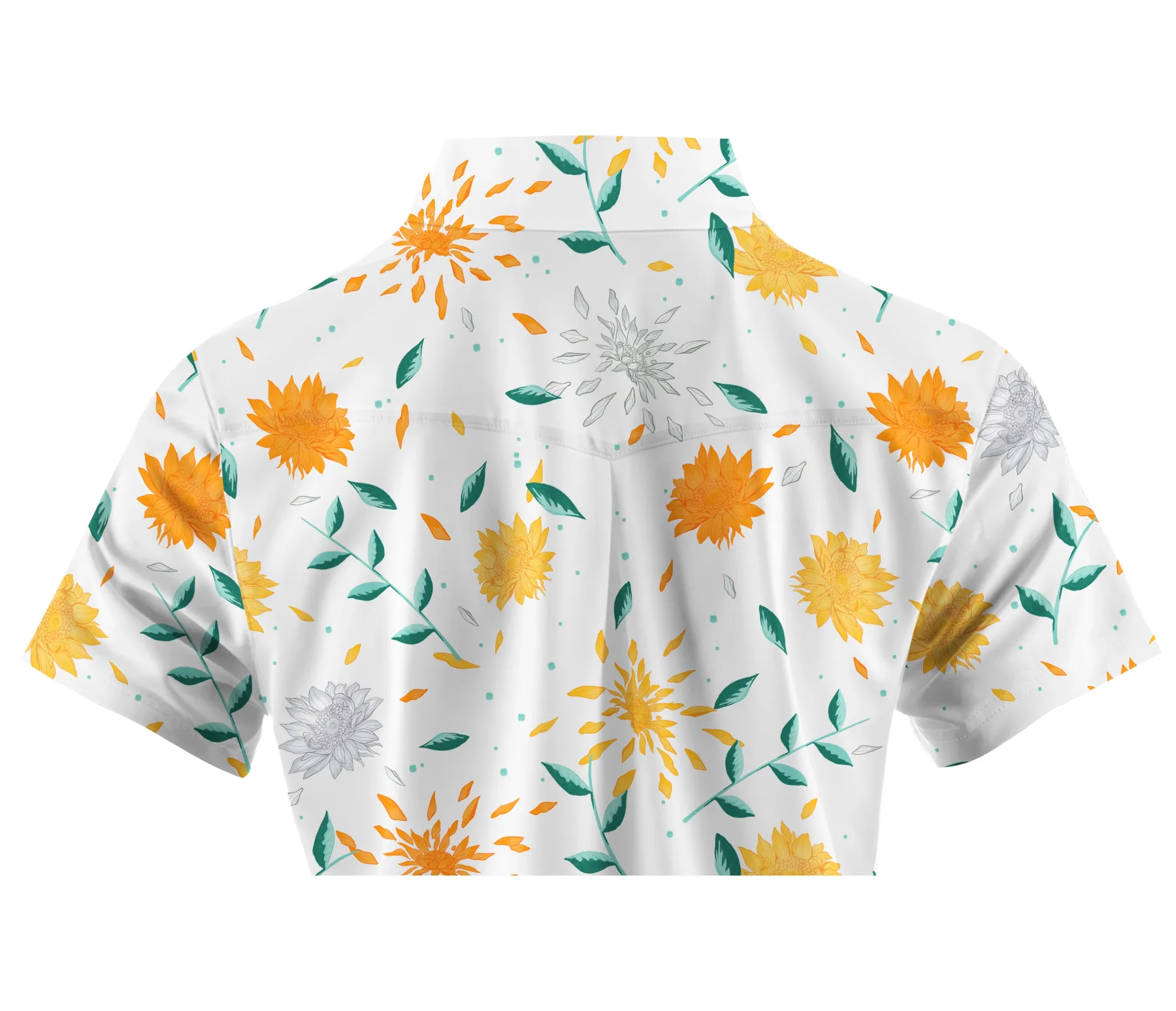 Cherryswing Women's Sunflower  Golf Short Sleeve Polo Shirt