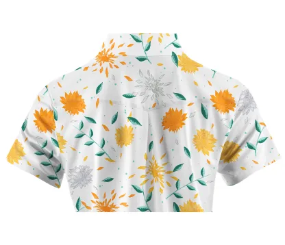 Cherryswing Women's Sunflower  Golf Short Sleeve Polo Shirt