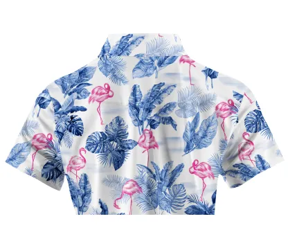 Cherryswing Women's Secluded Lagoon Short Sleeve Polo Shirt