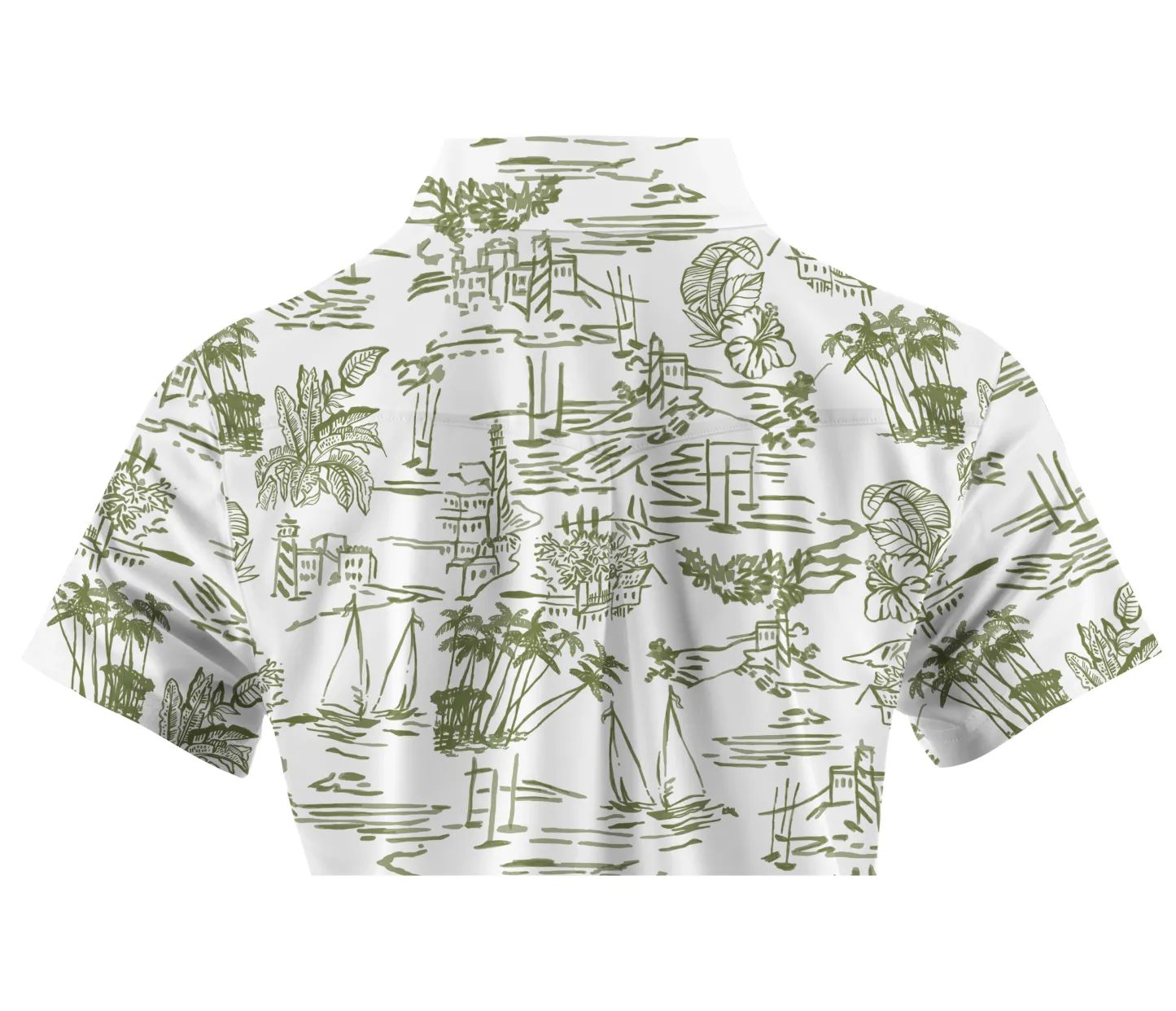 Cherryswing Women's Island Village Short Sleeve Polo Shirt