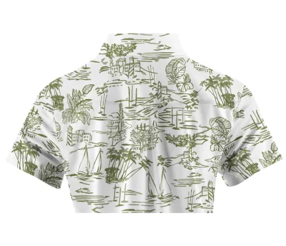 Cherryswing Women's Island Village Short Sleeve Polo Shirt