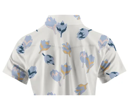 Cherryswing Women's Springtime Tulips Short Sleeve Polo Shirt