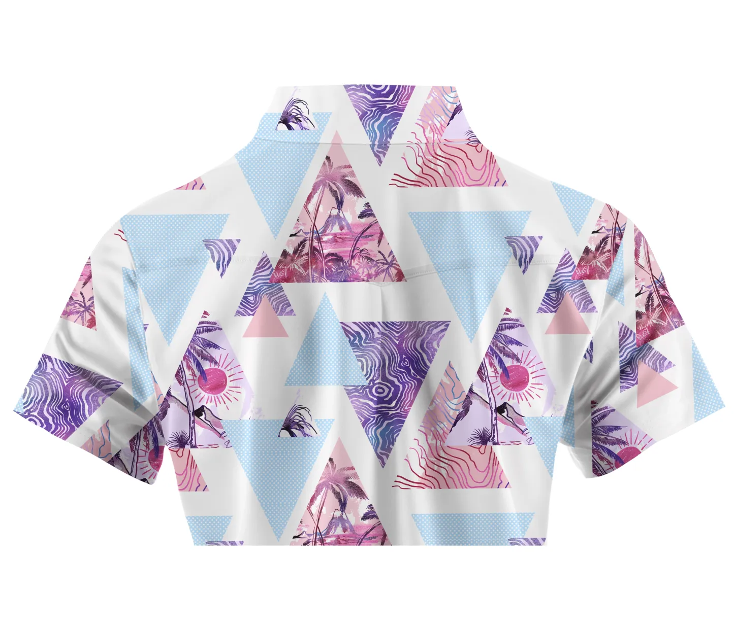 Cherryswing Women's Sunset Hawaii Short Sleeve Polo Shirt