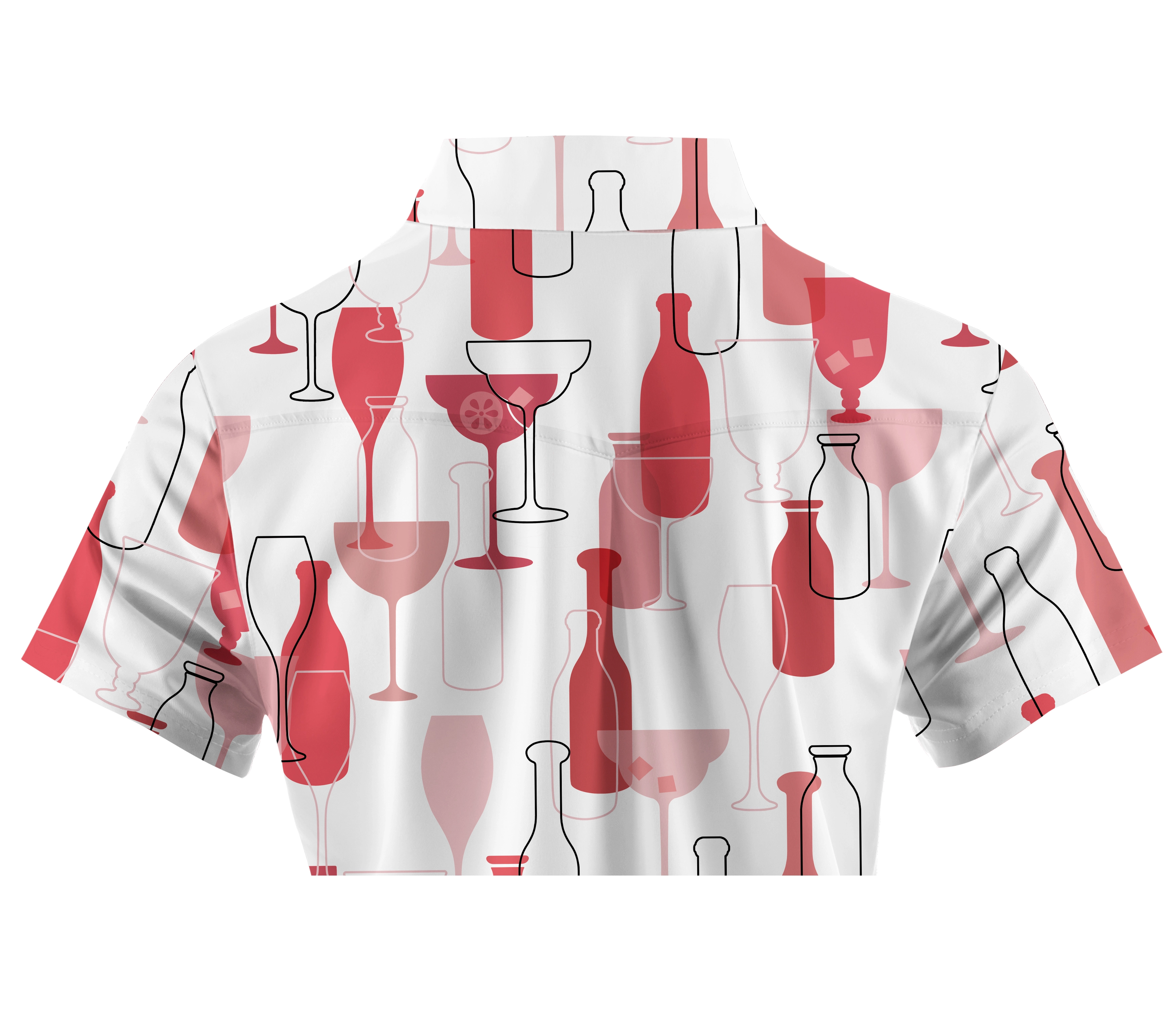 Cherryswing Women's Wine Time Short Sleeve Polo Shirt