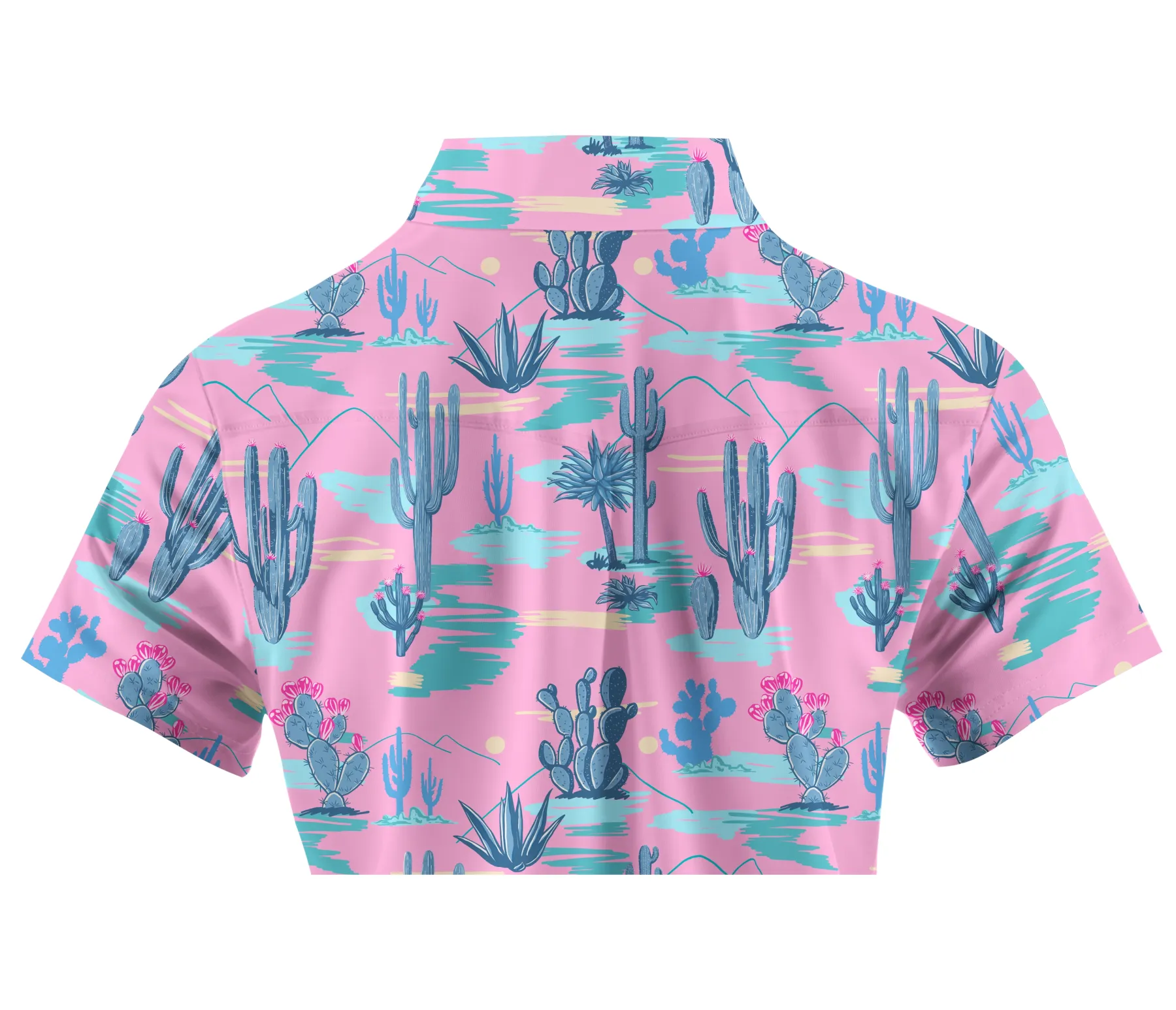 Cherryswing Women's Desert Landscape Short Sleeve Polos