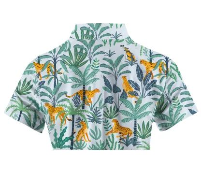 Cherryswing Women's Mysterious Forest Short Sleeve Polos