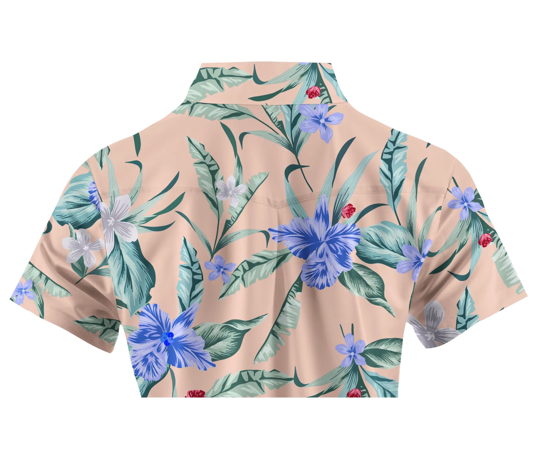 Cherryswing Women's Elegant Flowers Short Sleeve Polos