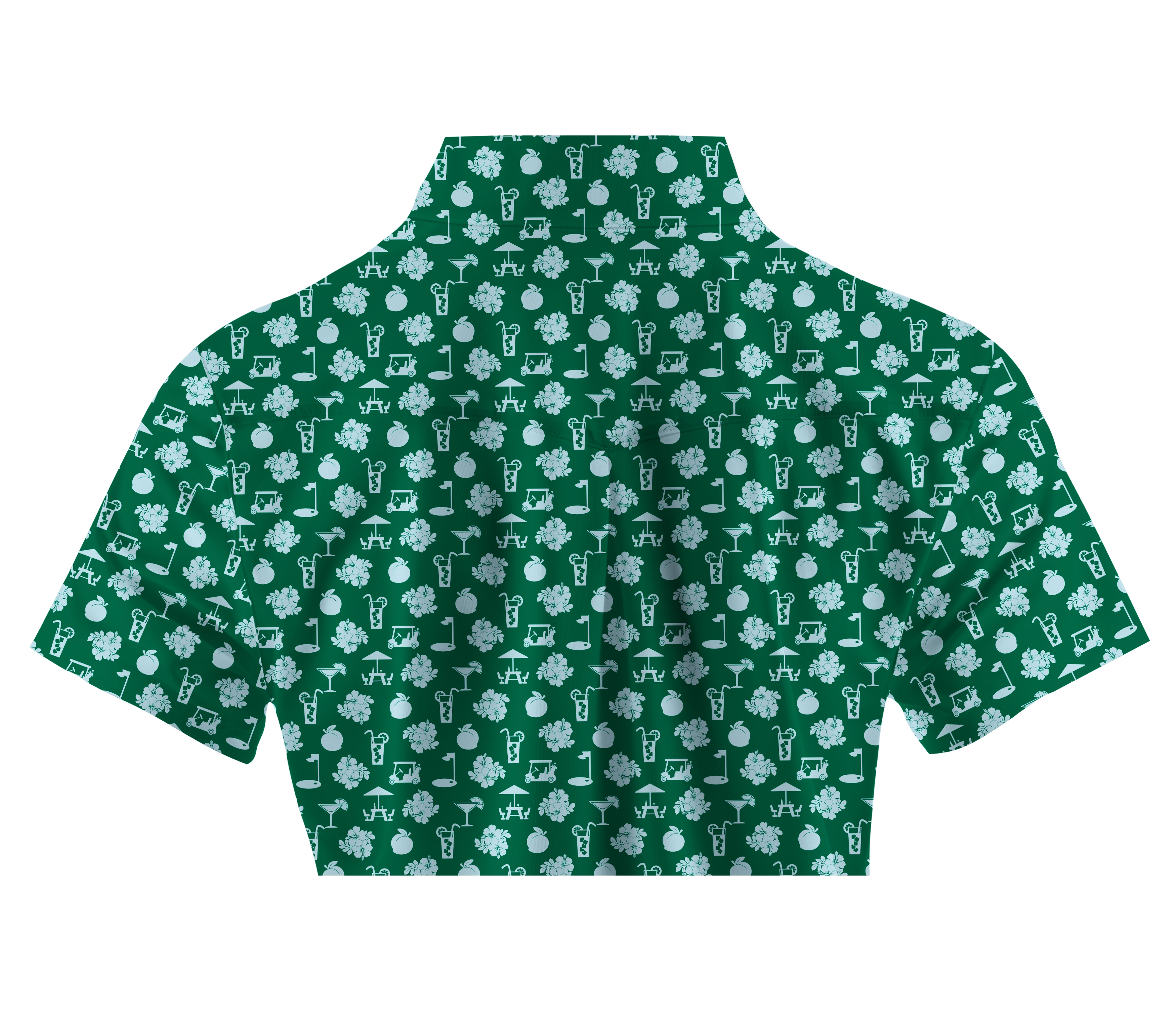 Cherryswing Women's Green Entertainment Short Sleeve Polos