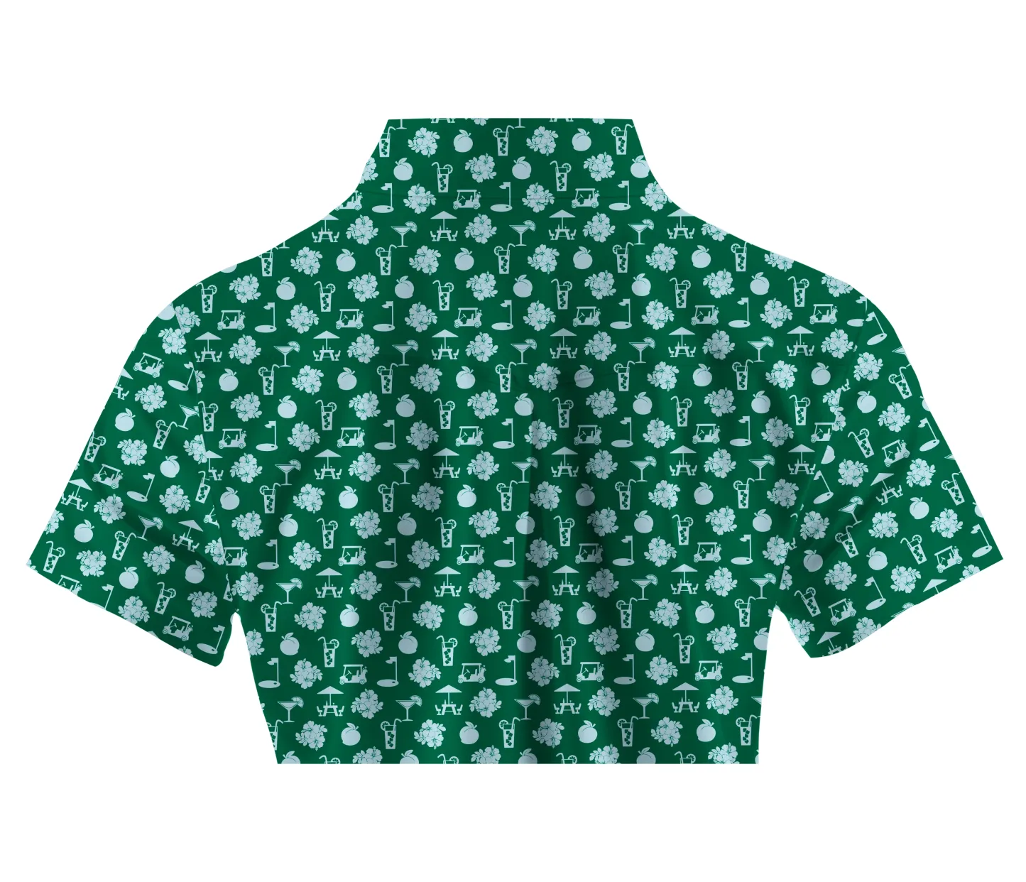 Cherryswing Women's Green Entertainment Short Sleeve Polos