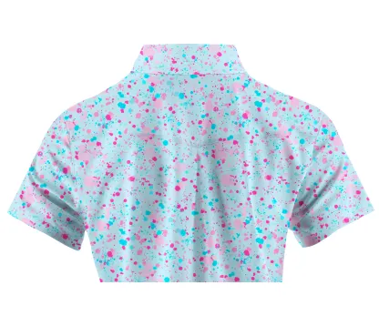 Cherryswing Women's Green Entertainment Short Sleeve Polos