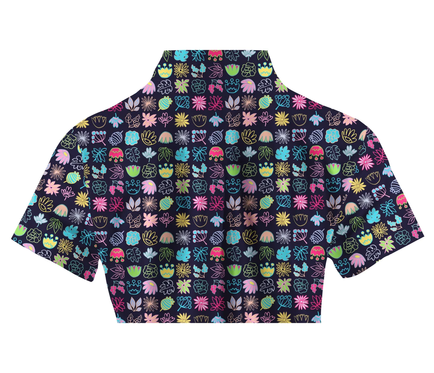 Cherryswing Women's Modern Art Short Sleeve Polos