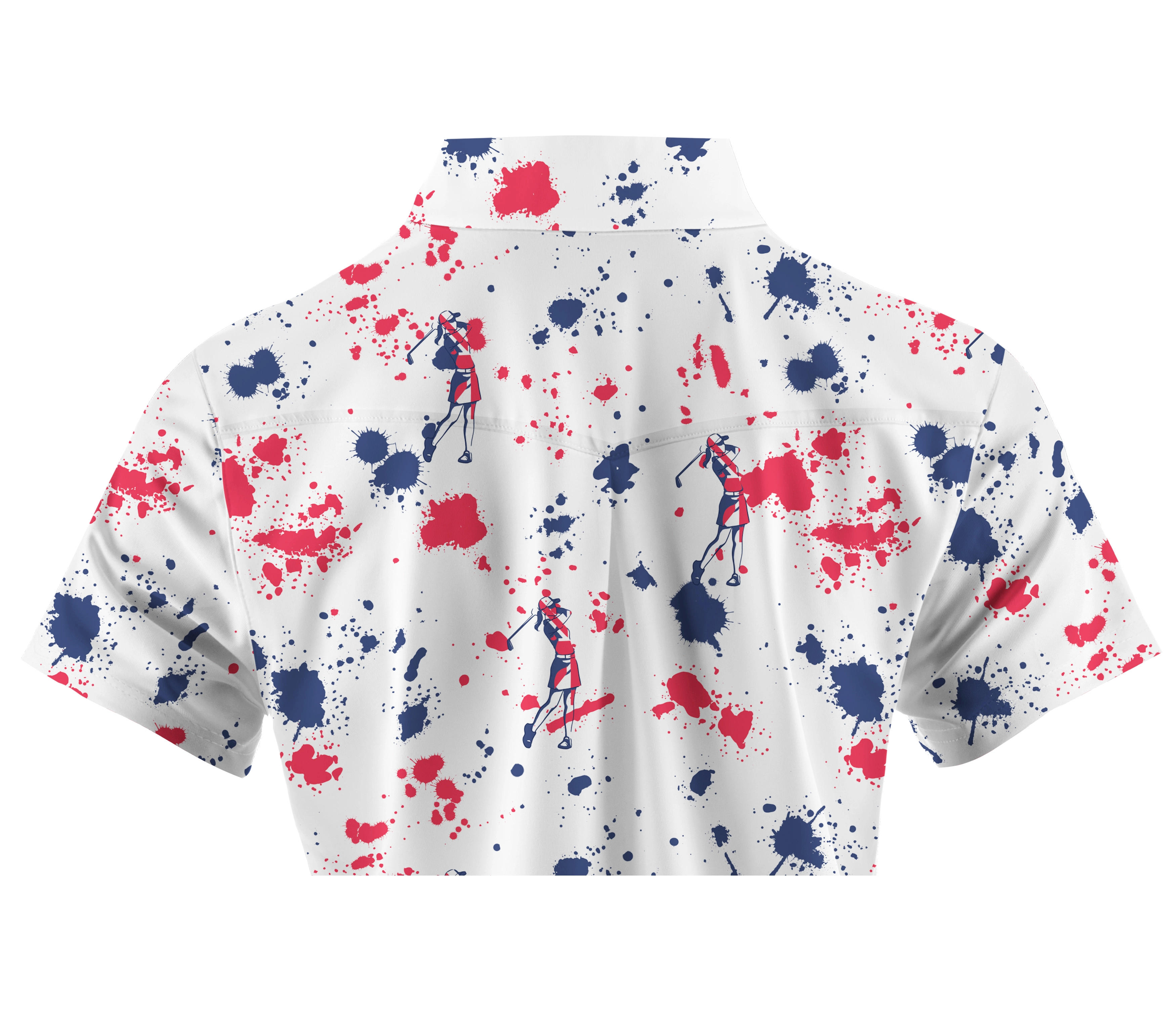 Cherryswing Women's Silhouetted Golfers Short Sleeve Polos