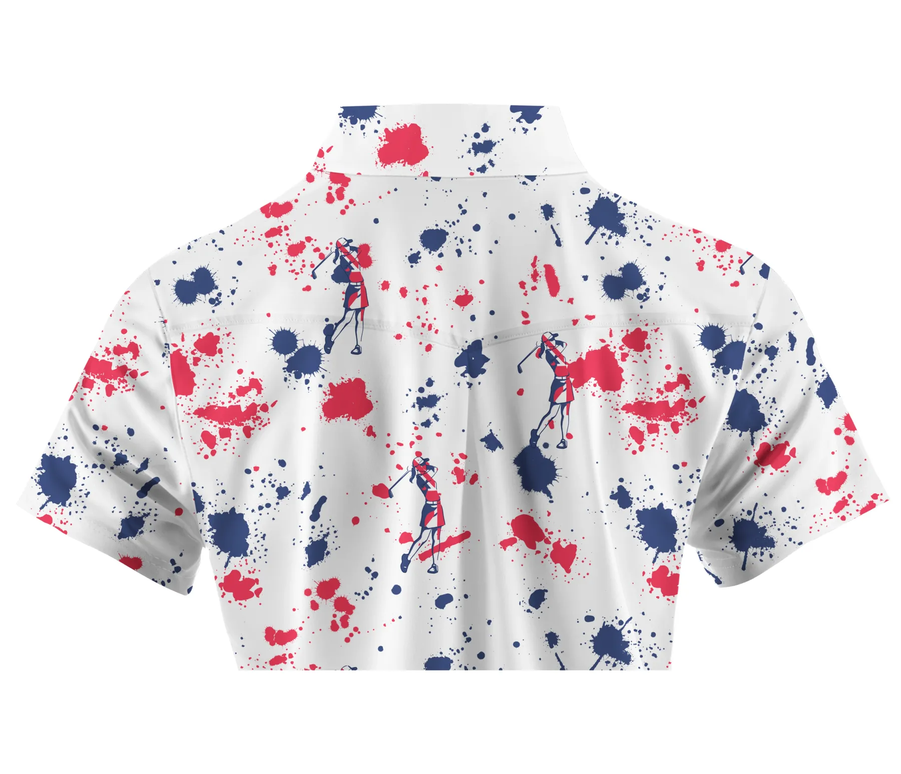 Cherryswing Women's Silhouetted Golfers Short Sleeve Polos