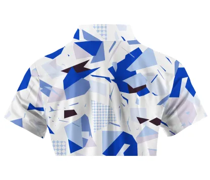 Cherryswing Women's Abstract Art Short Sleeve Polos