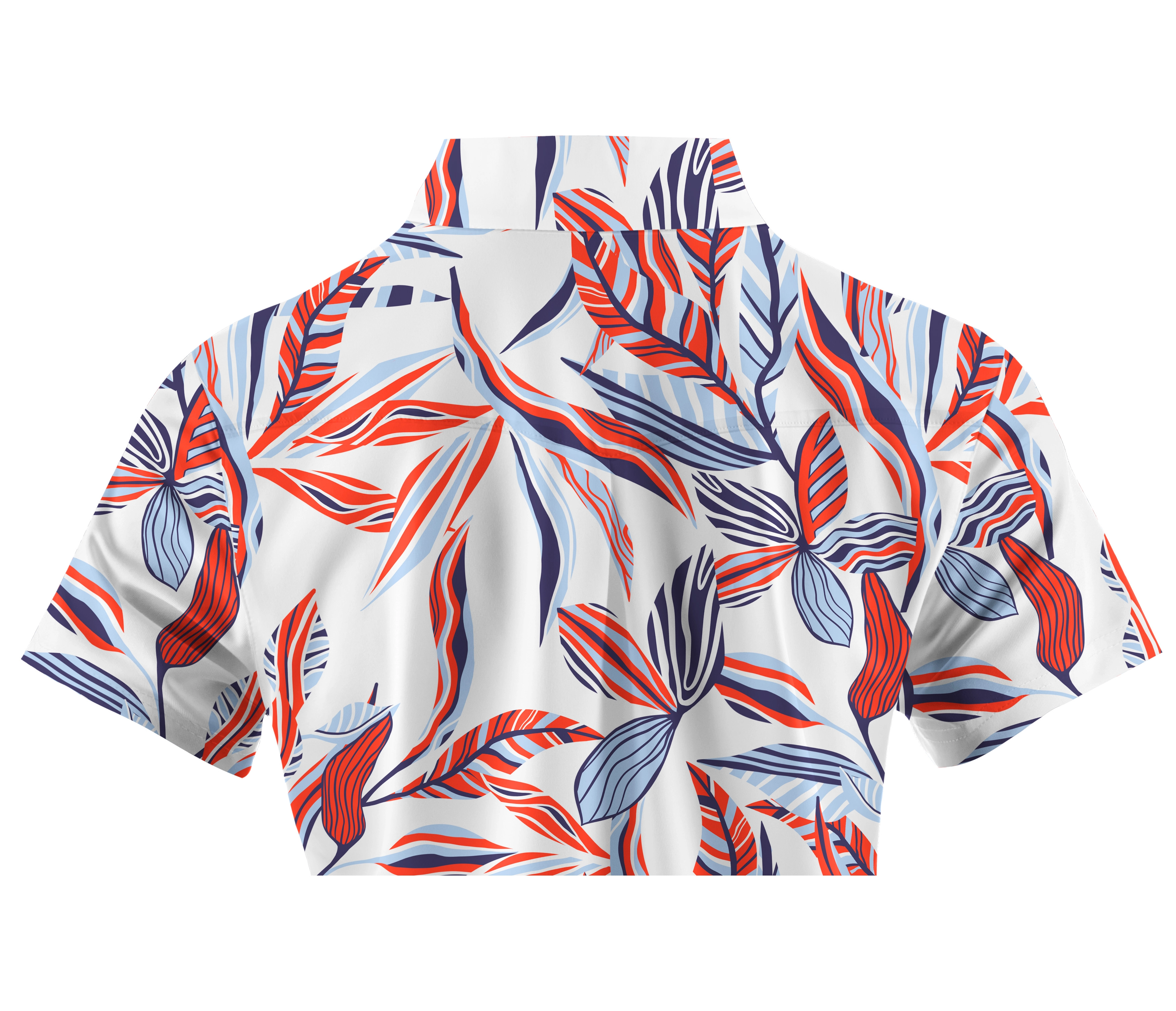 Cherryswing Women's Abstract Expressionism Short Sleeve Polos