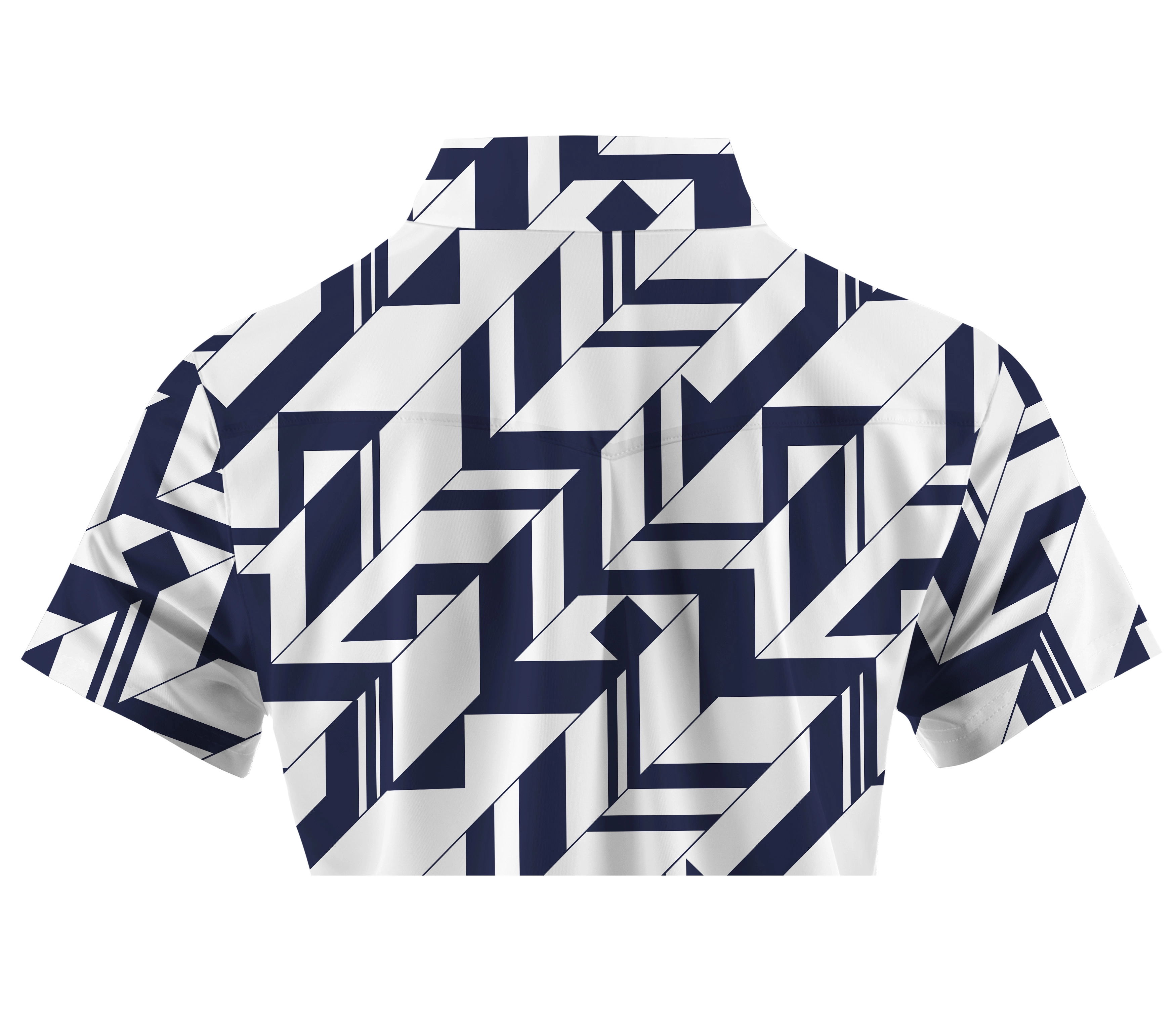 Cherryswing Women's Geometric Art Short Sleeve Polos