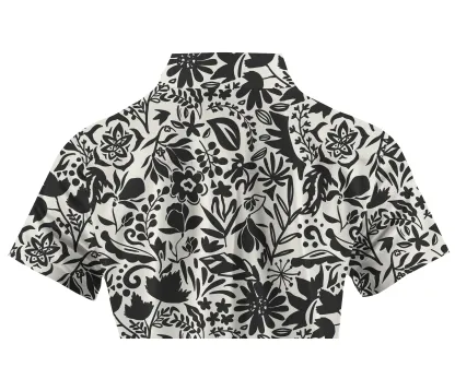 Cherryswing Women's Modern Twist Short Sleeve Polos