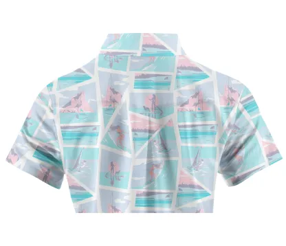 Cherryswing Women's Beachside Charm Short Sleeve Polos