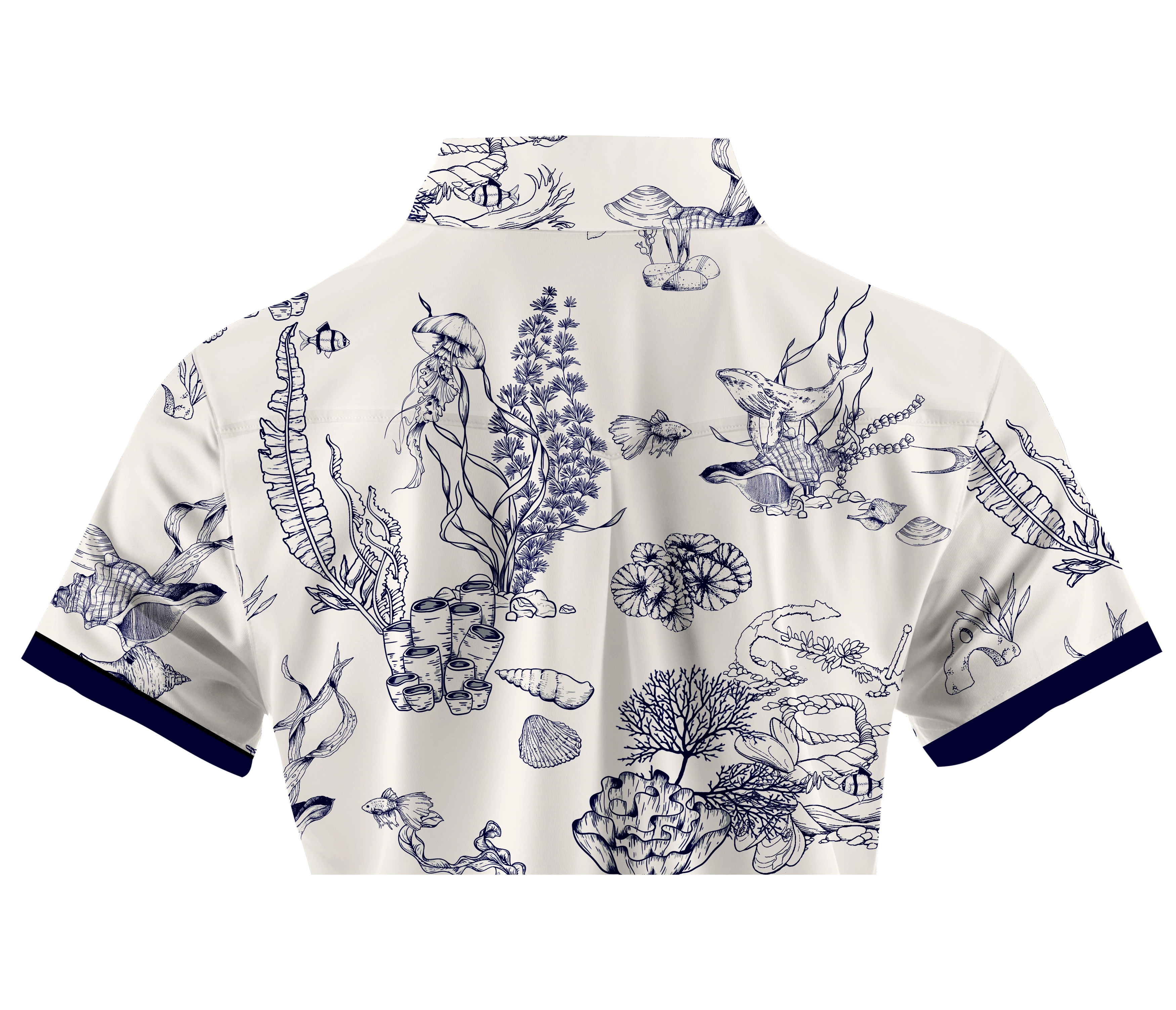 Cherryswing Women's Whimsical Nature Short Sleeve Polos