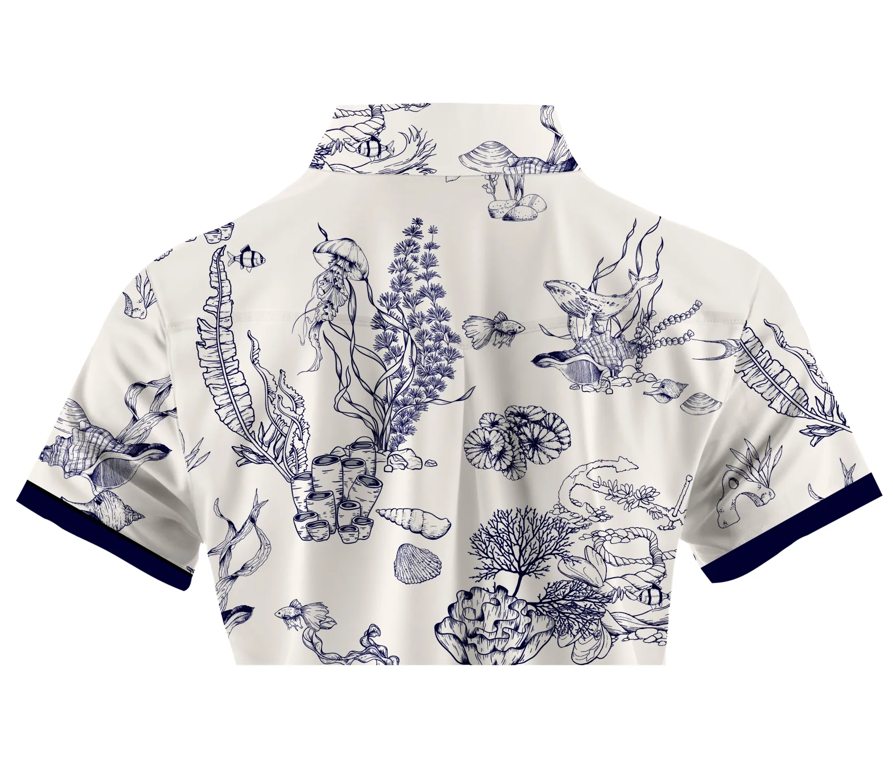 Cherryswing Women's Whimsical Nature Short Sleeve Polos