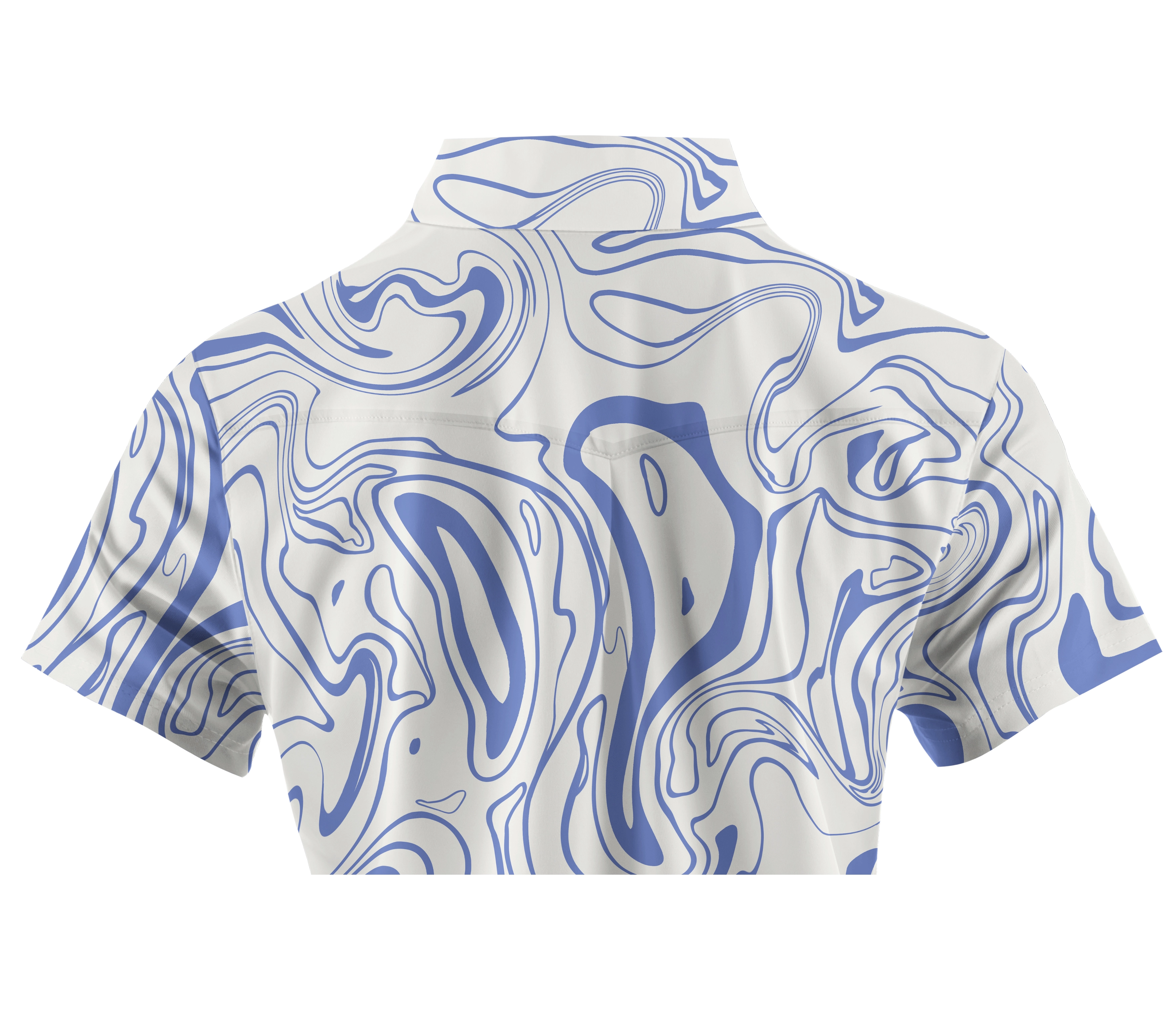 Cherryswing Women's Flowing Water Short Sleeve Polos