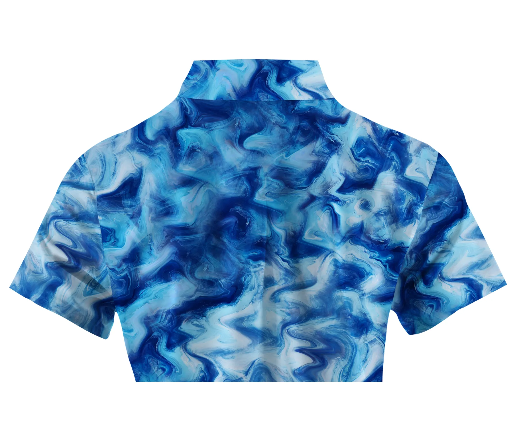 Cherryswing Women's Ocean Waves Short Sleeve Polos