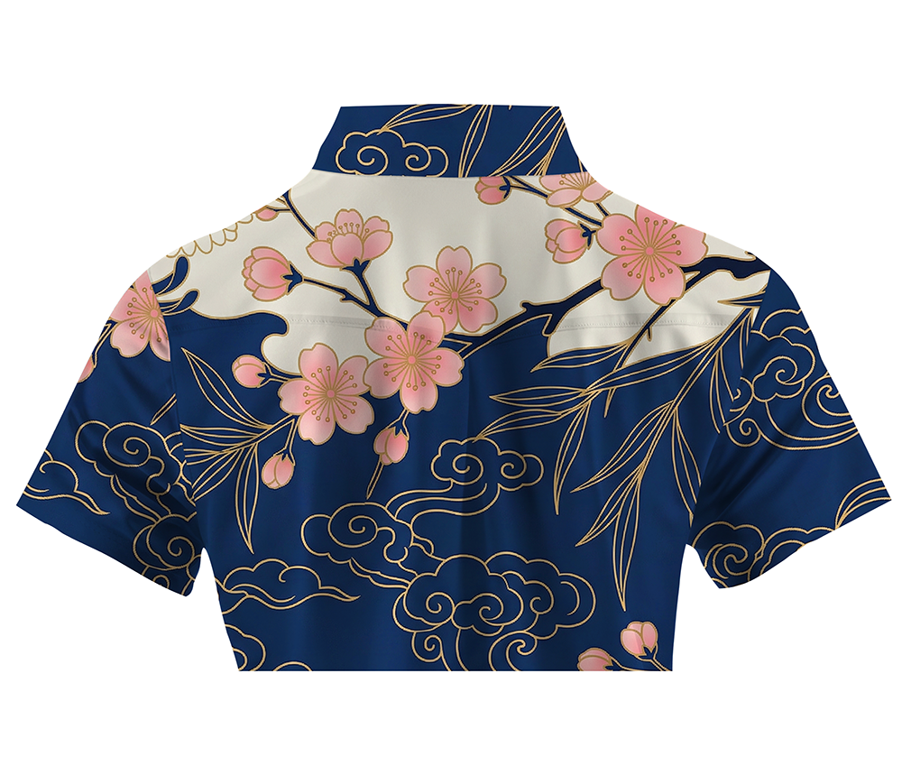 Cherryswing Women's Imperial Sakura Short Sleeve Polos