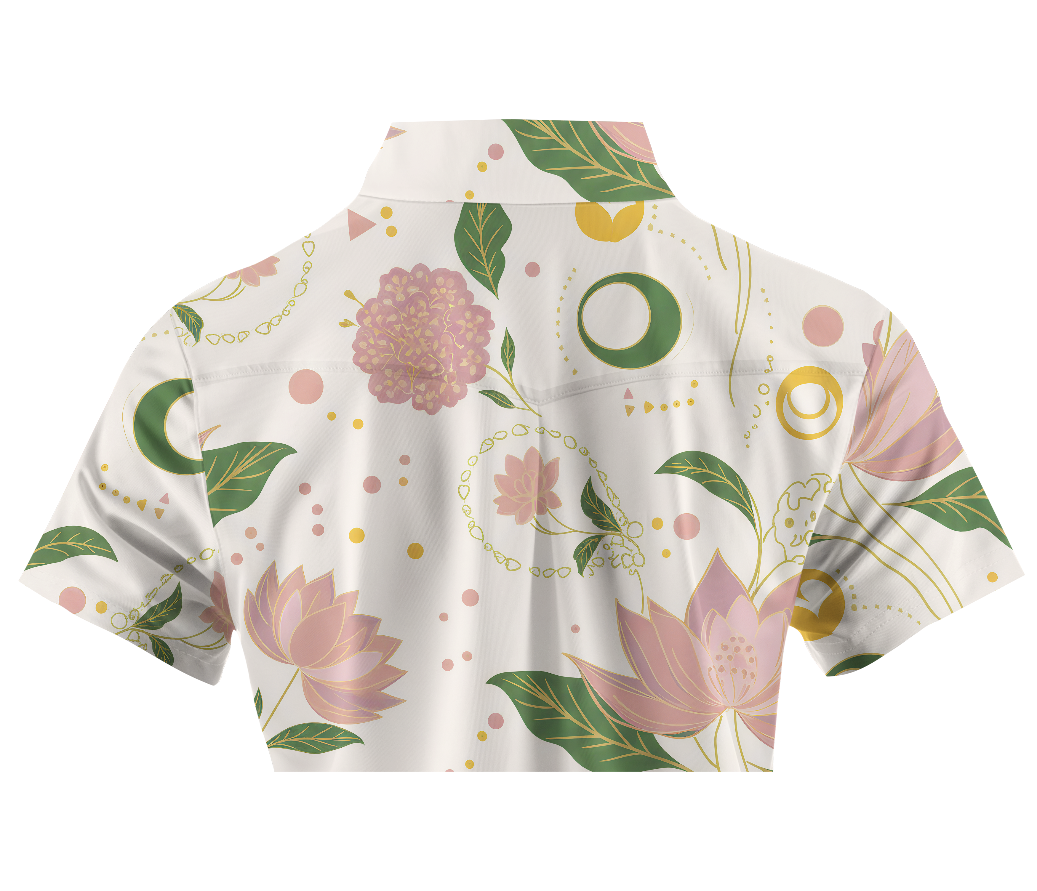 Cherryswing Women's Lotus Bloom Short Sleeve Polos