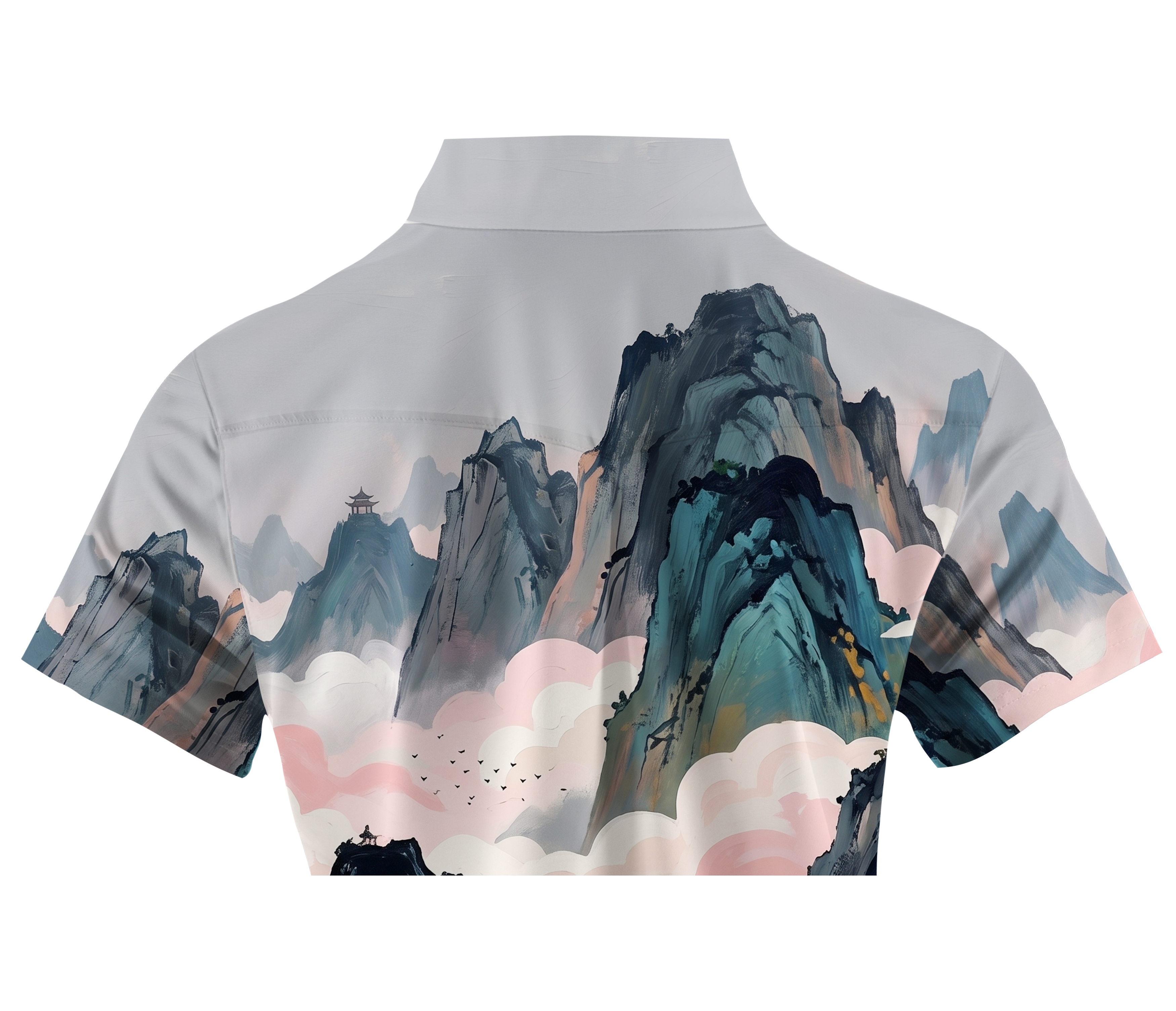 Cherryswing Women's Mist Mountain Short Sleeve Polos