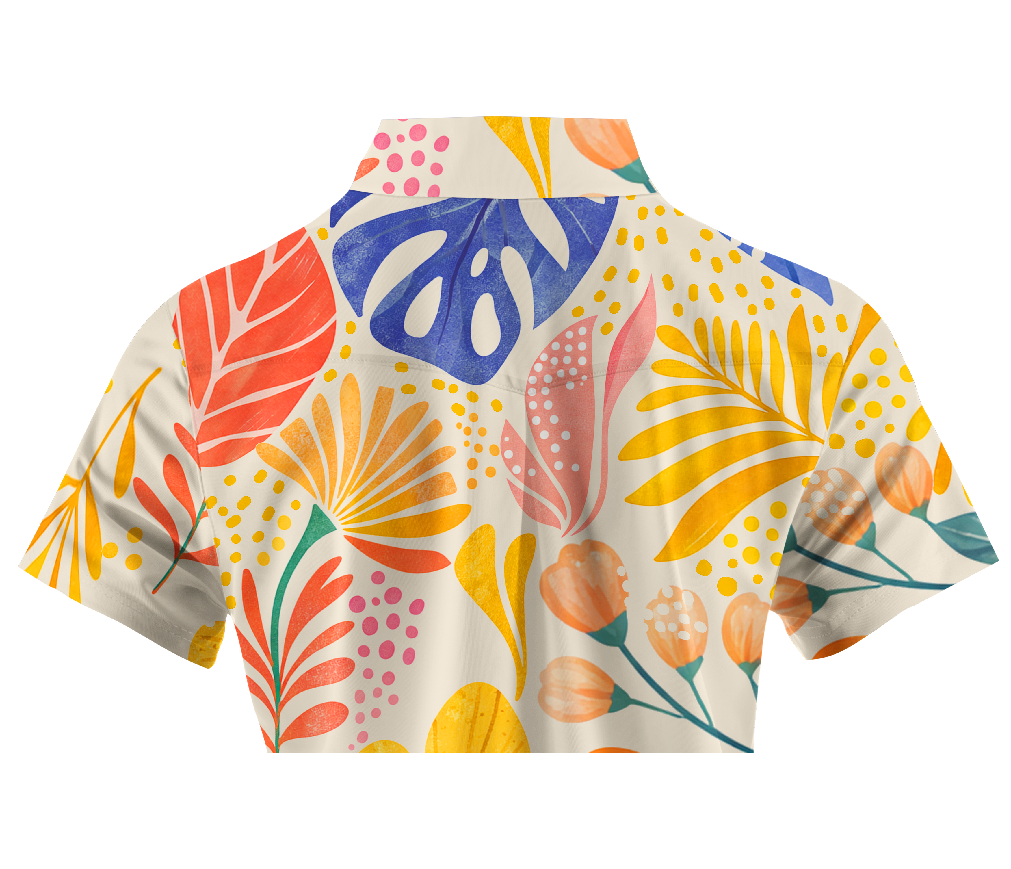 Cherryswing Women's Citrus Bloom Short Sleeve Polos