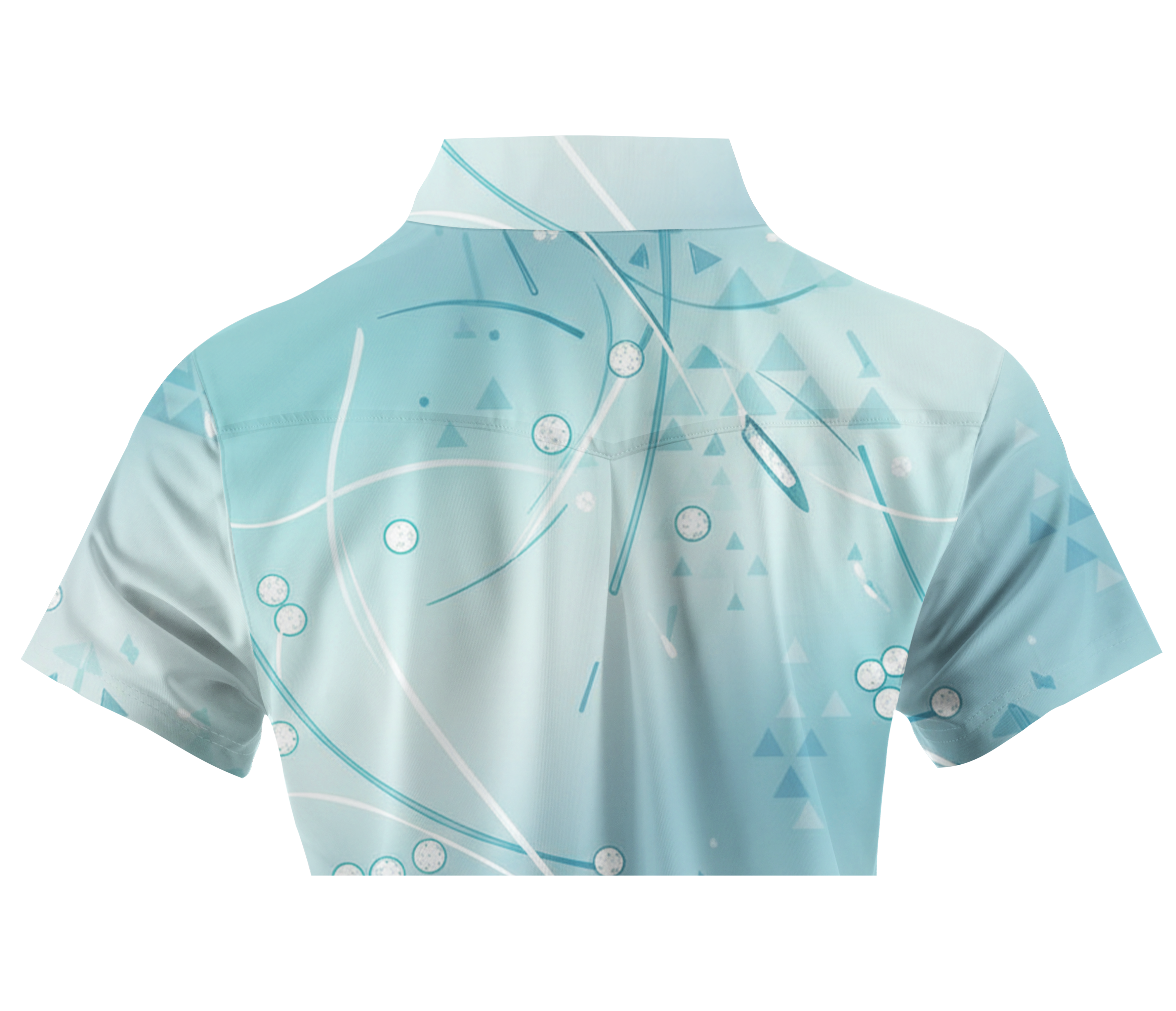 Cherryswing Women's Blue Horizon Short Sleeve Polos