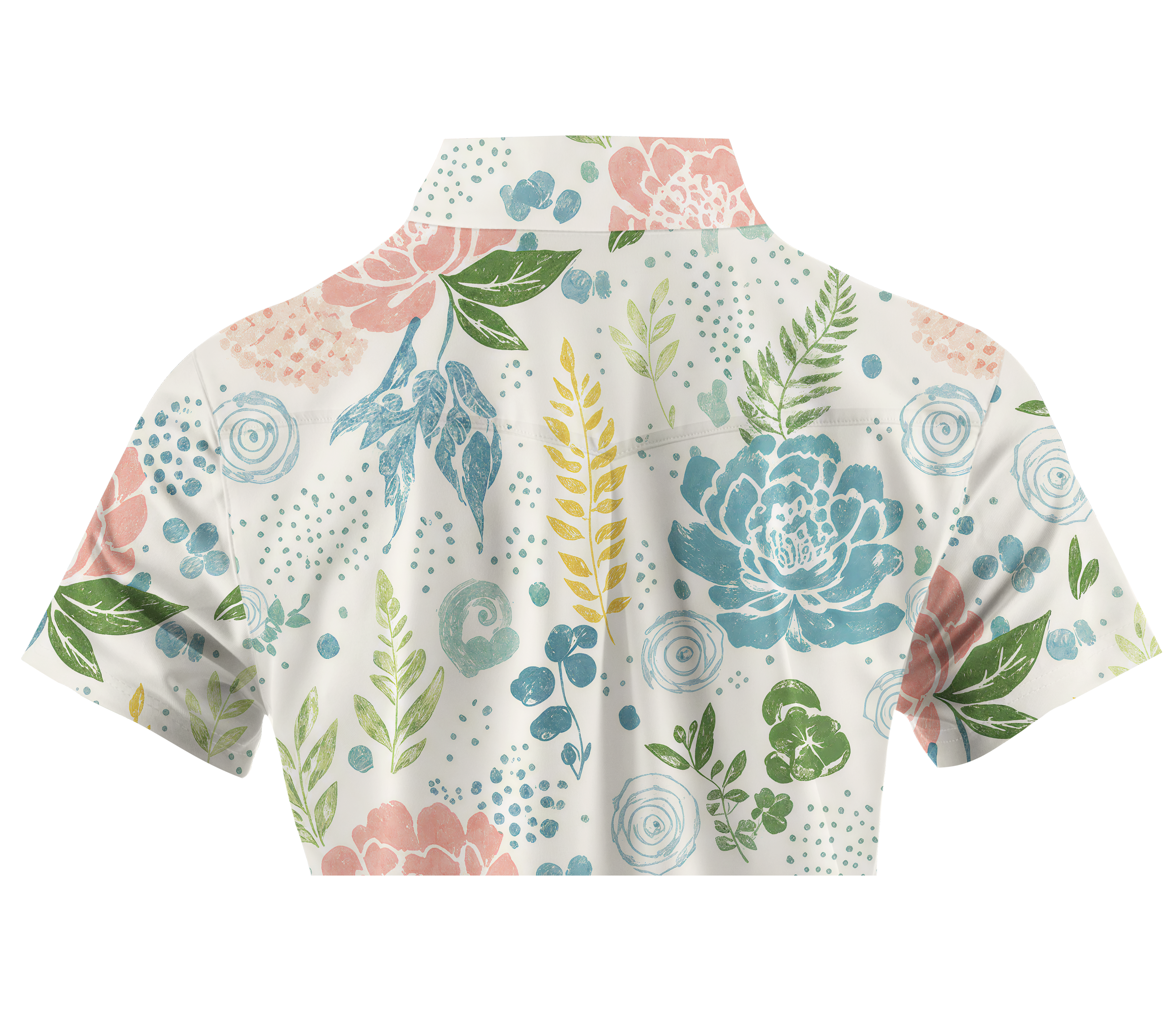 Cherryswing Women's Pastel Garden Short Sleeve Polos