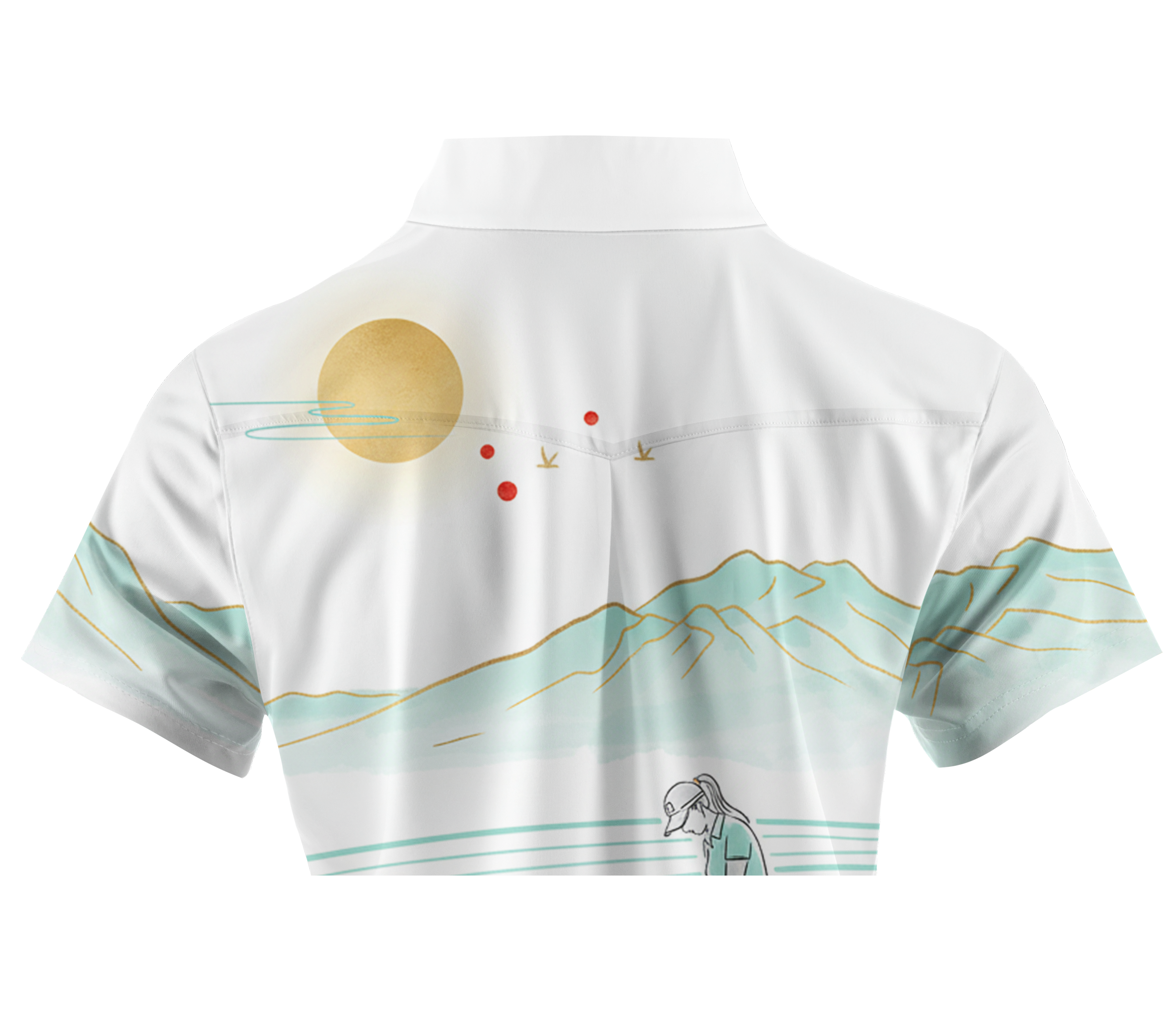 Cherryswing Women's Sunset Putt Short Sleeve Polos