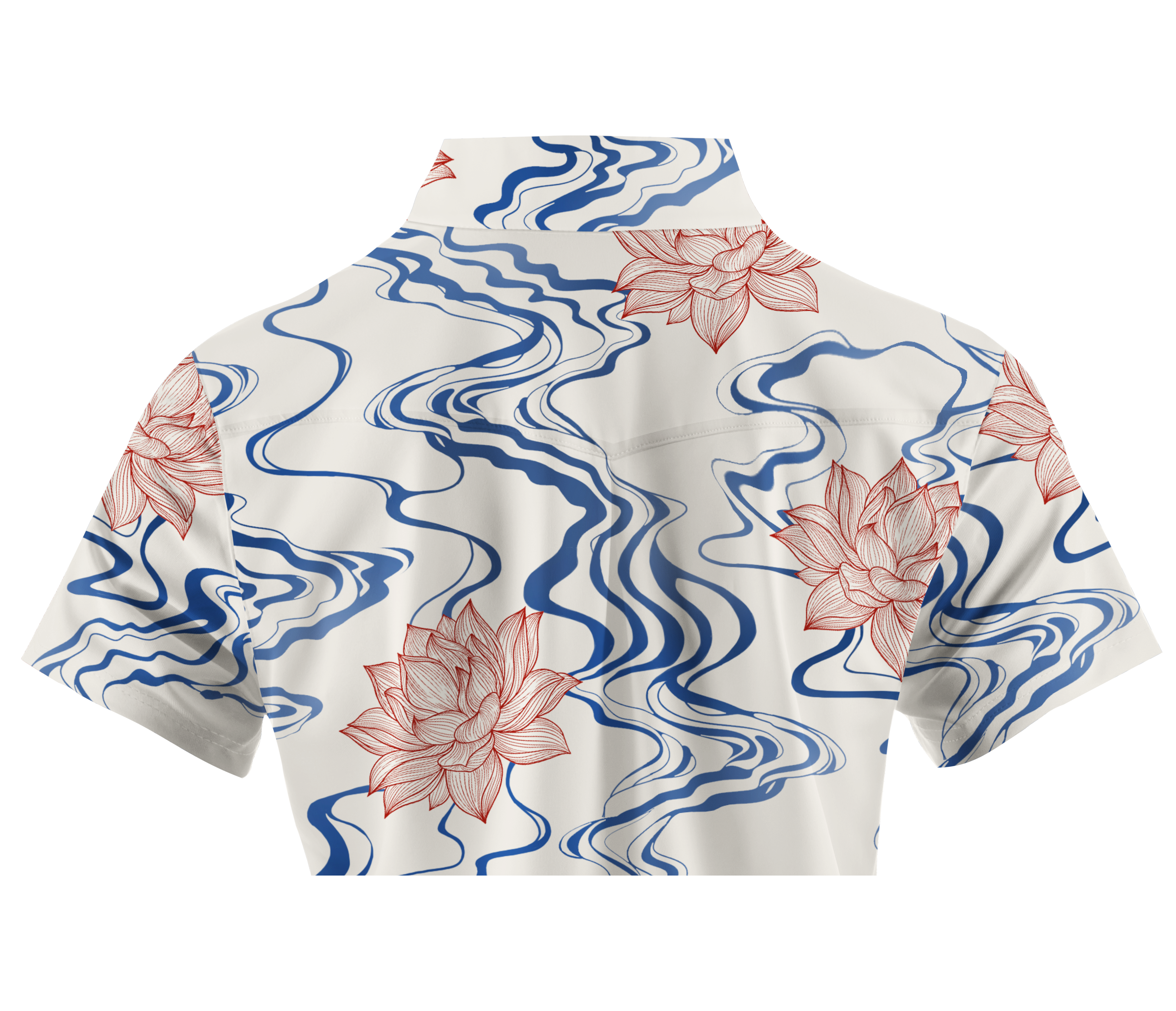 Cherryswing Women's Water Lily Short Sleeve Polos