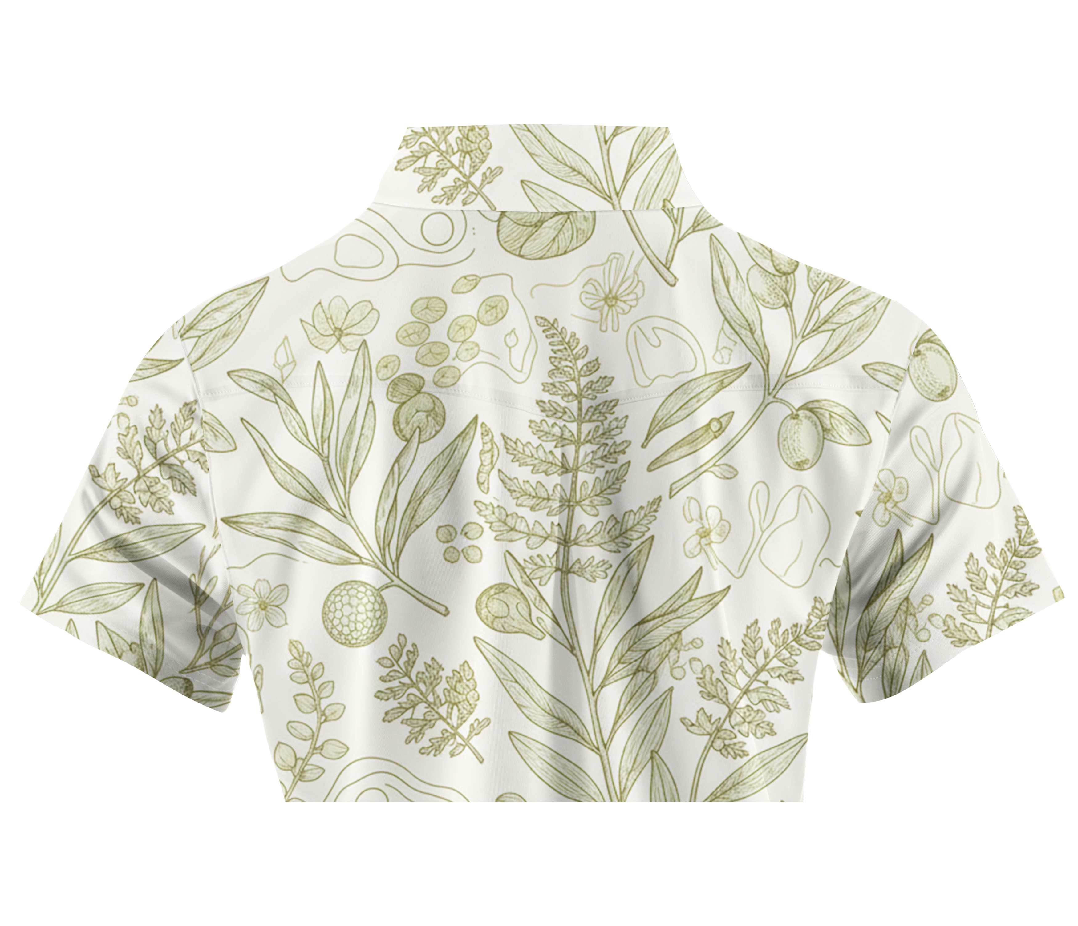 Cherryswing Women's Green Botanica Short Sleeve Polos