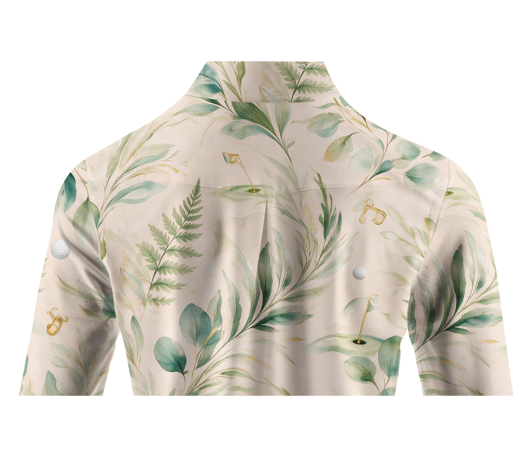 Cherryswing Women's Eucalyptus Green Links Long Sleeve Golf Shirt