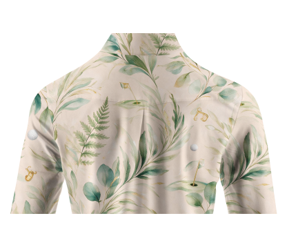 Cherryswing Women's Eucalyptus Green Links Long Sleeve Golf Shirt
